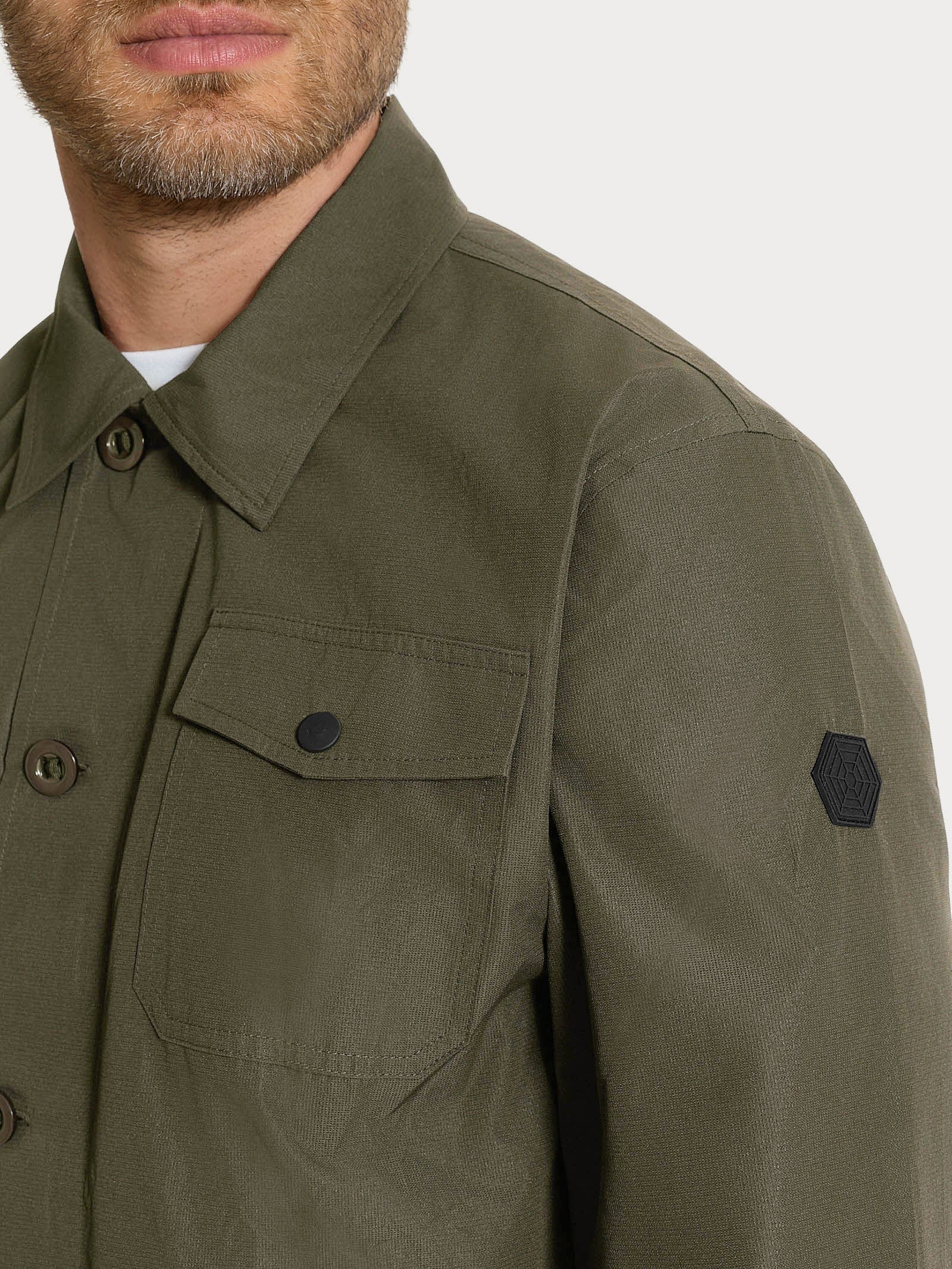 Ragno Compact Giacca uomo bottoni Seagrass