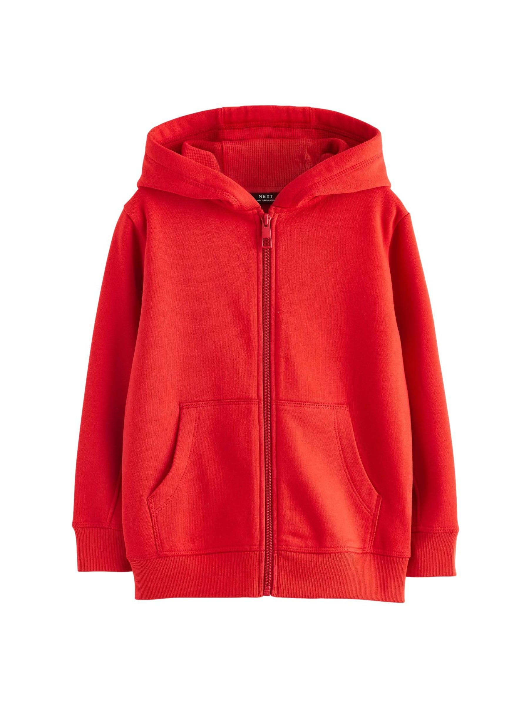 Next Felpa Zip Cappuccio Ragazzo Tinta Unita Comoda