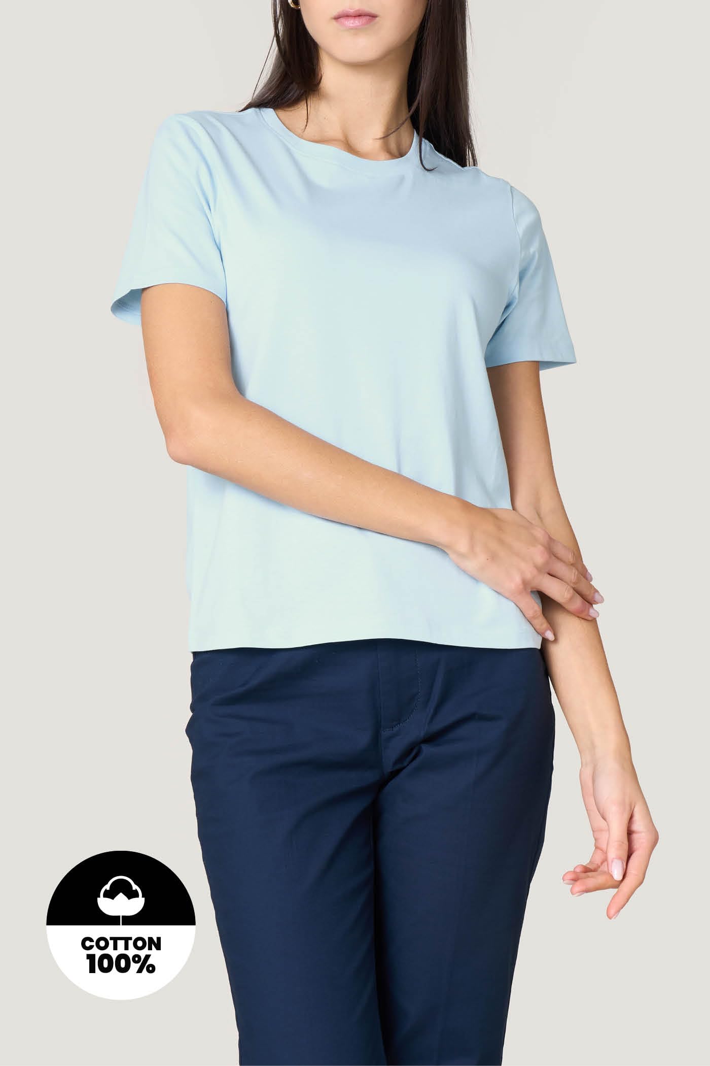 Goldenpoint maglietta t-shirt donna cotone vestibilità comoda