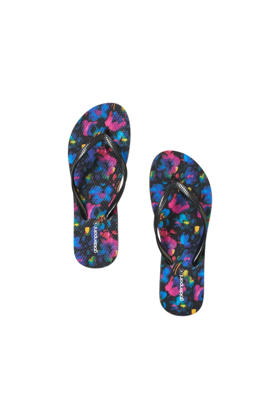 Goldenpoint Waterpop infradito gomma multicolor fantasia astratta