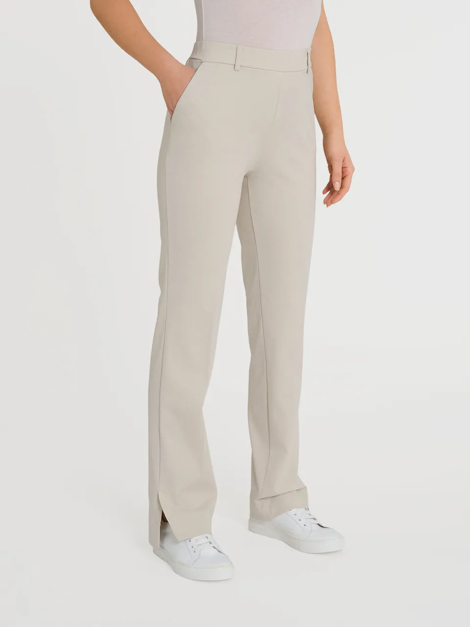 Ragno Compact Light pantaloni dritti champignon