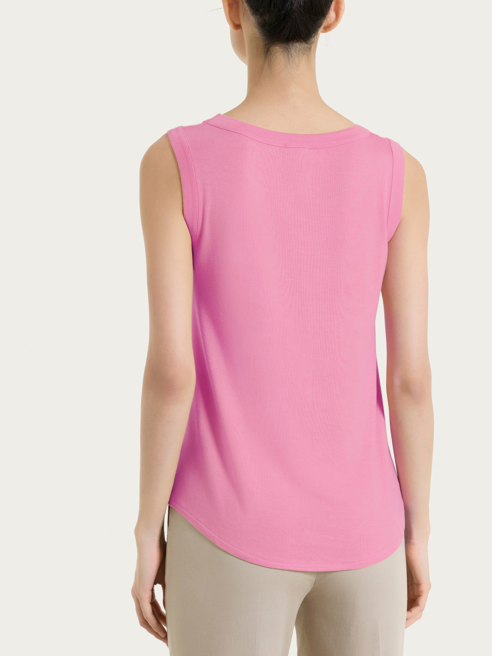 Ragno Viscosa Summer Top Spalla Larga Cashmere Rose