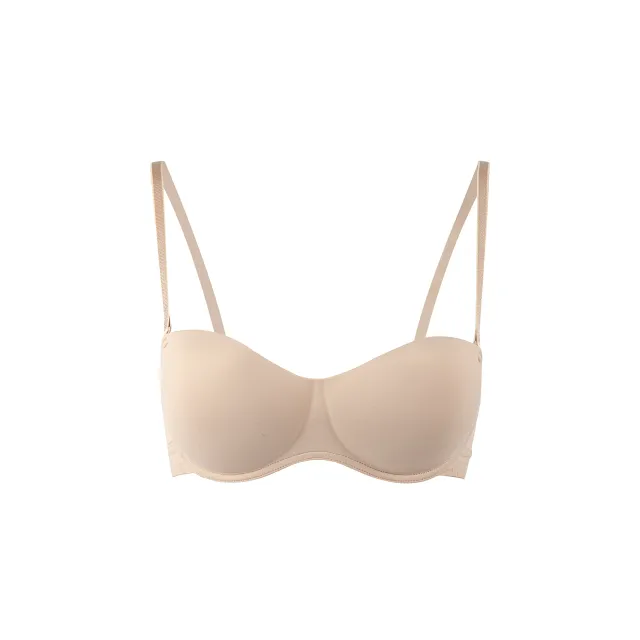 Maria Grazia Severi reggiseno senza spalline imbottito con ferretto beige