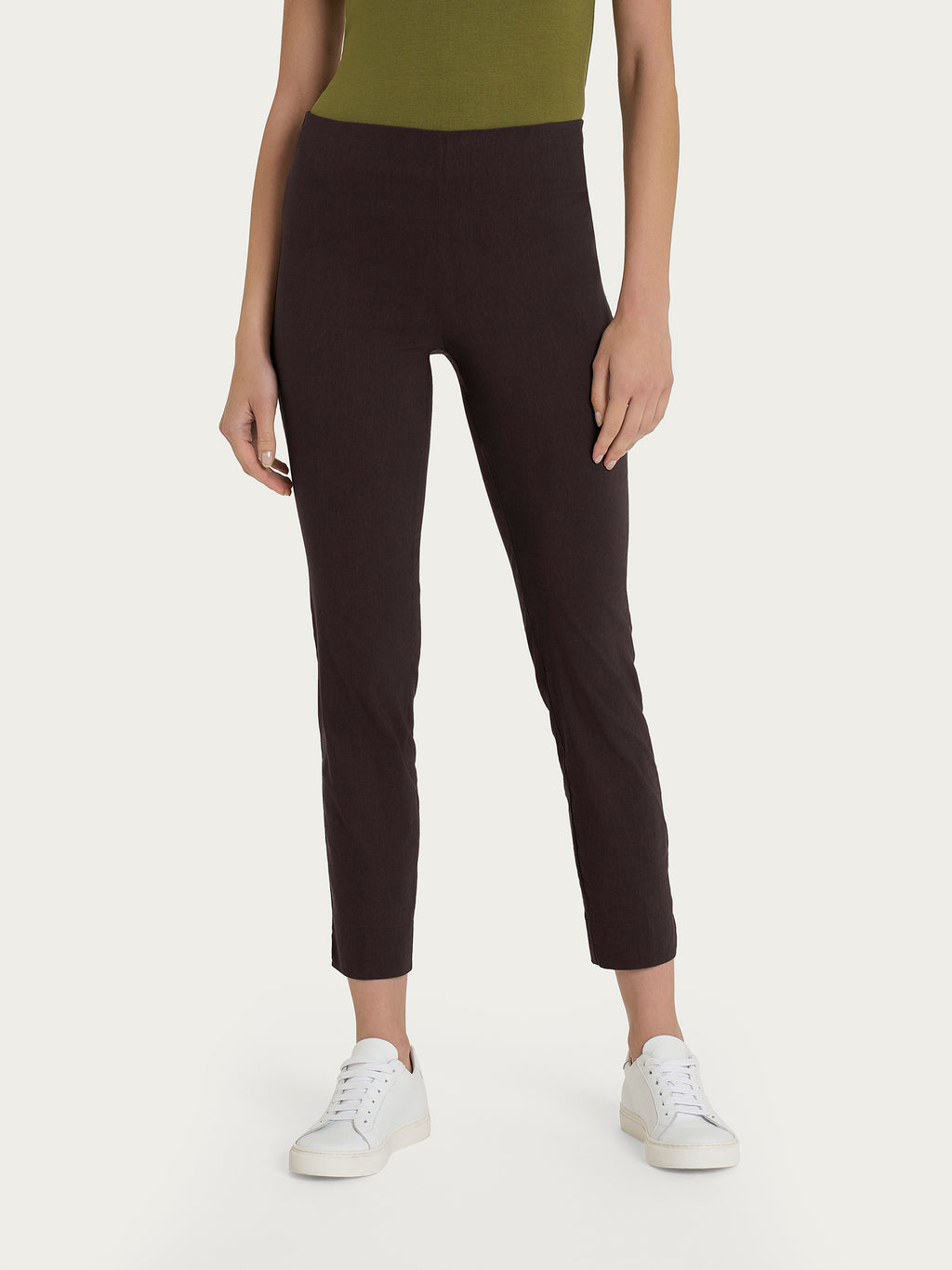 Ragno Super Fresh pantaloni pinocchietto cioccolato spacco fresco