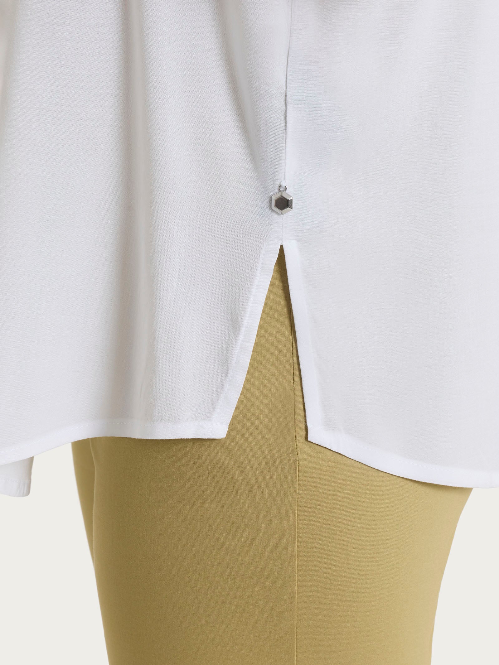Ragno Viscosa Summer Blusa Serafino Donna Bianco