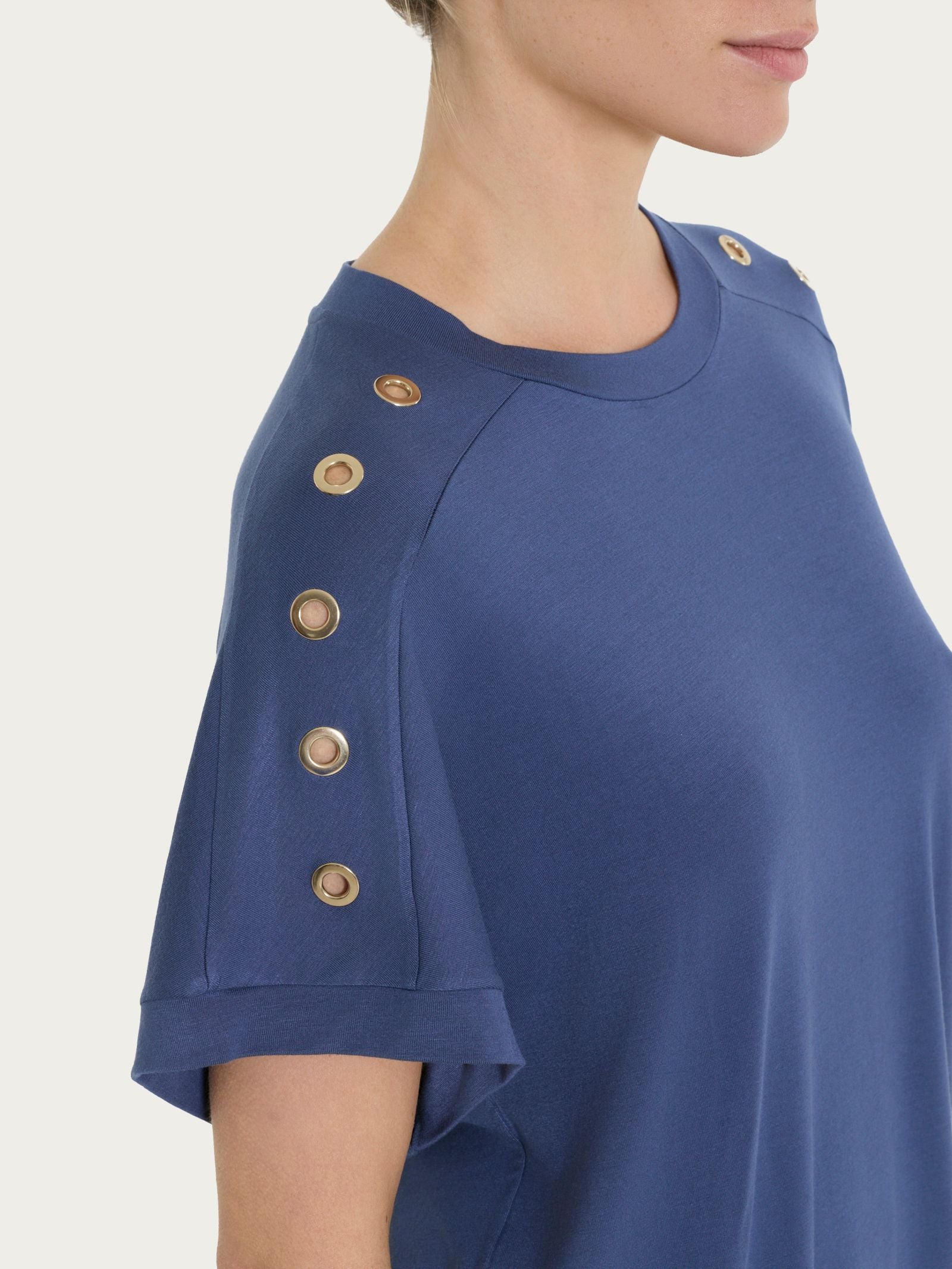 Ragno Viscosa Summer Maglietta Girocollo kimono Oceana
