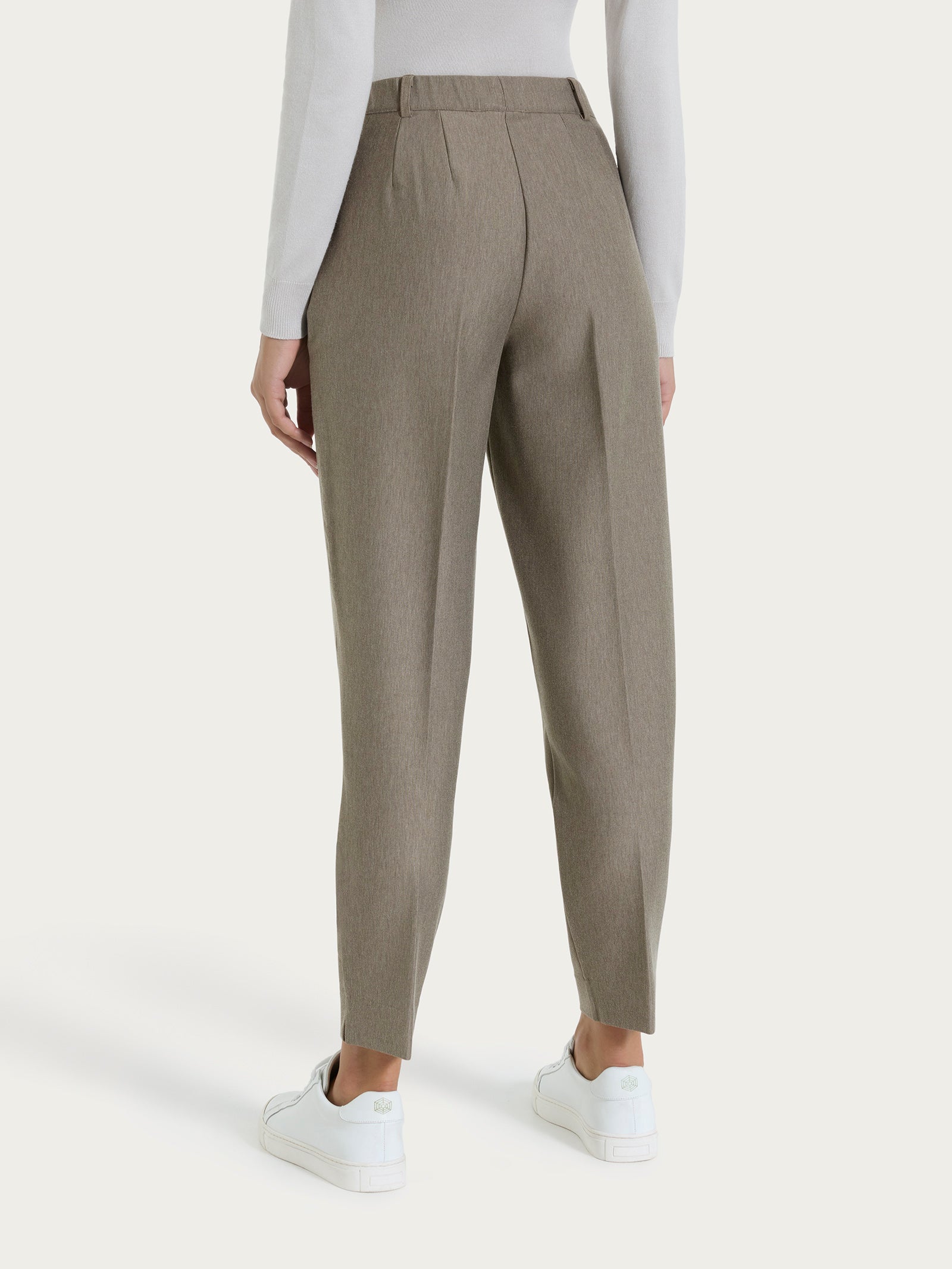 Ragno Compact Pantalone chino slim tasche risvolto Glace Mel.
