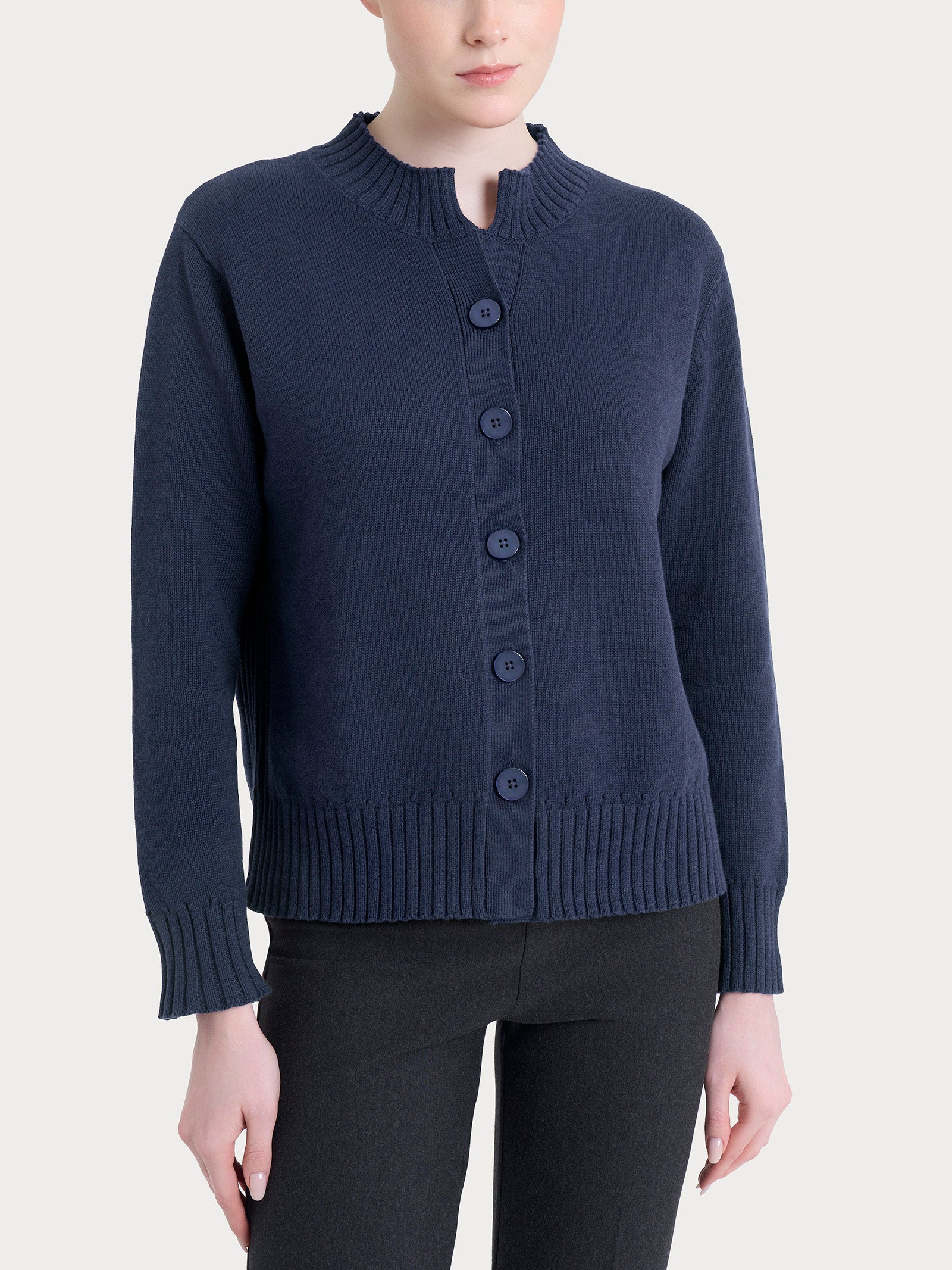 Ragno Winter Cotton Cardigan Corto Avio Mel. con Bottoni
