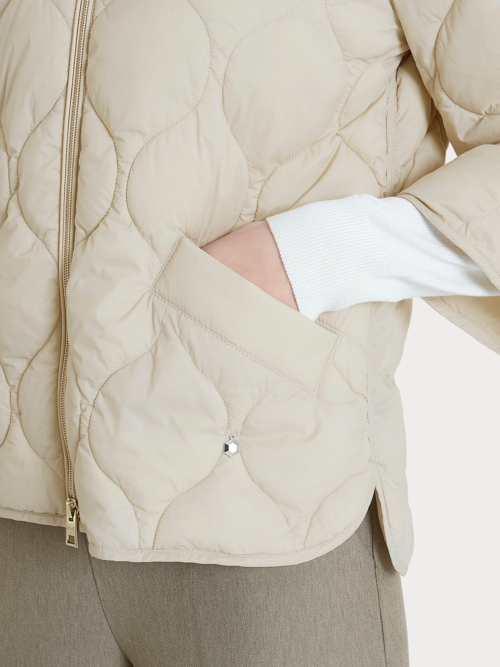 Ragno Onion Quilt Puffer 3/4 piumino champignon leggero