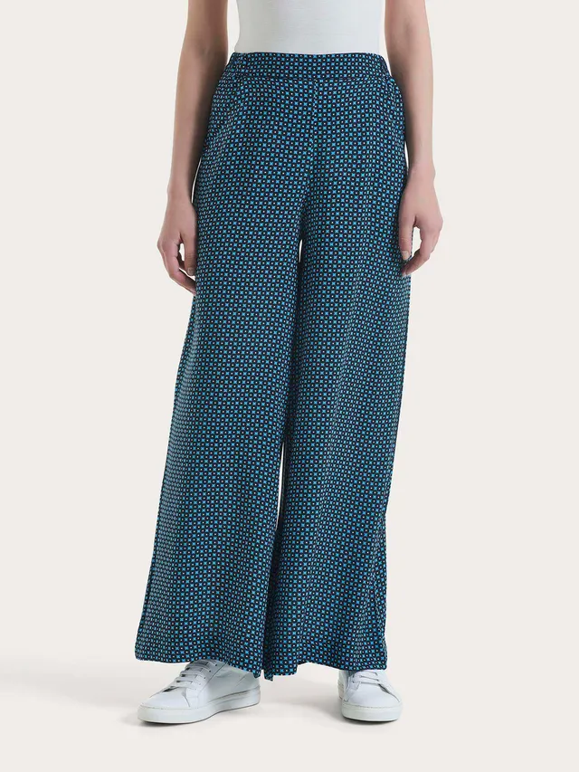Ragno EcoSeta pantalone palazzo fantasia aquarius