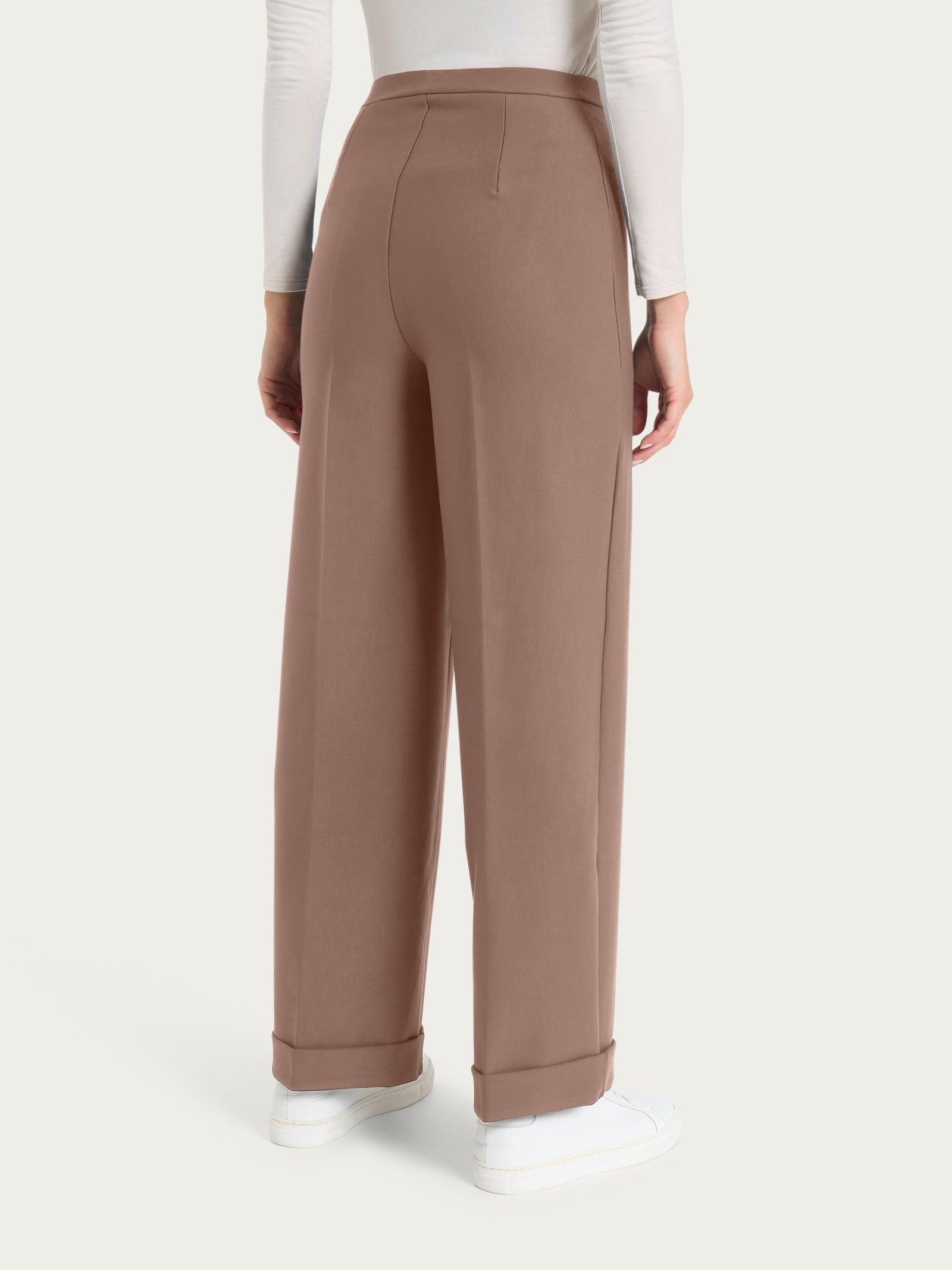 Ragno Compact The Cropped pantalone pine bark modellante