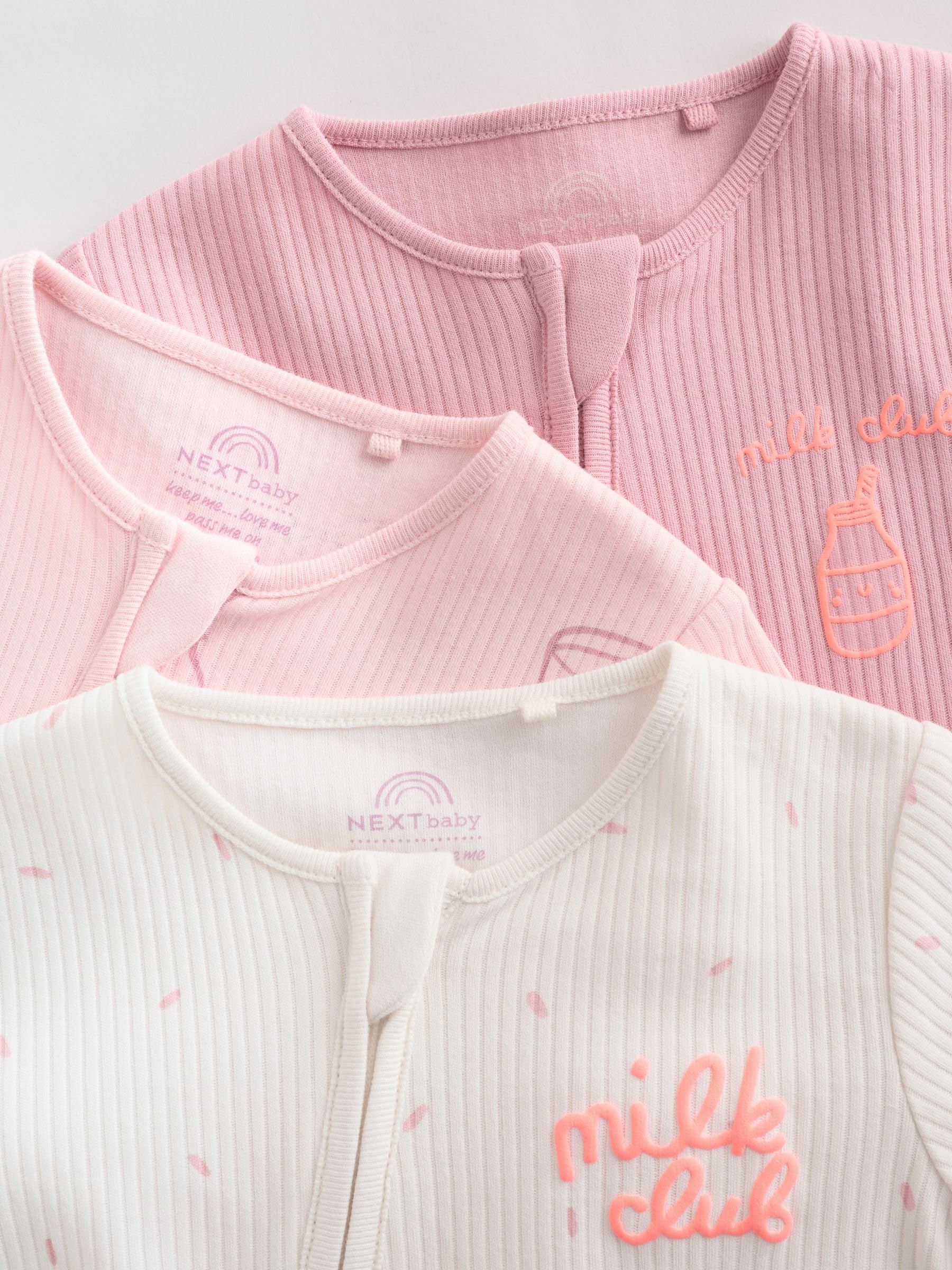 Next tutine neonata con zip confezione 3pz 2-3 anni