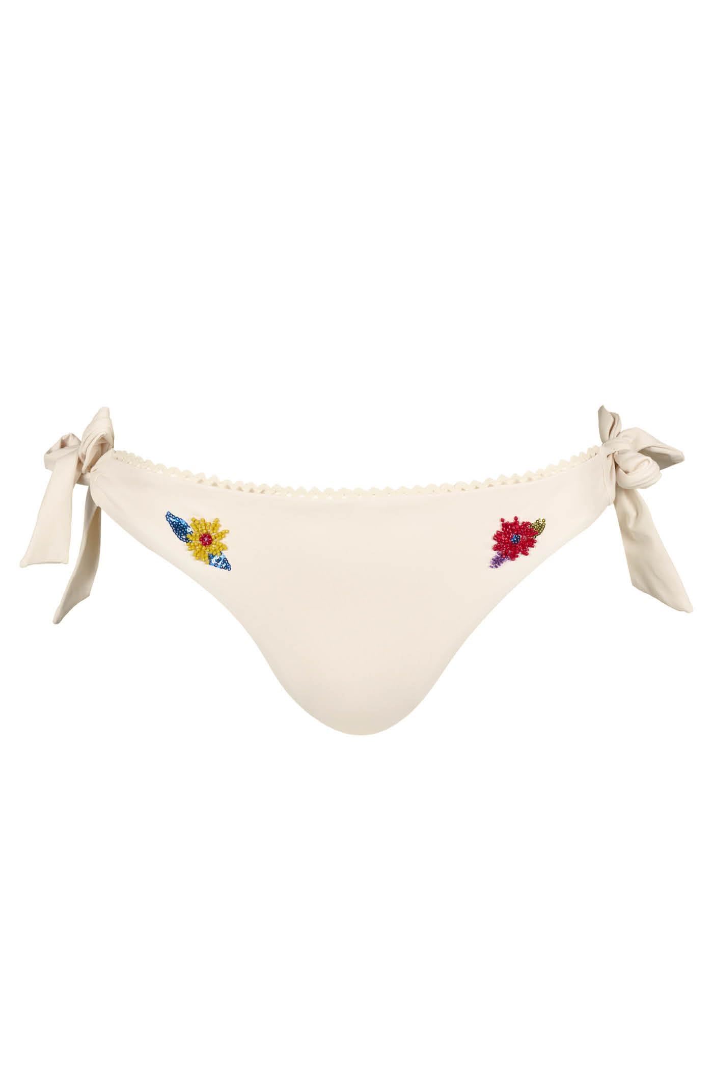 Goldenpoint Encanto slip bikini fianco basso ricamo floreale