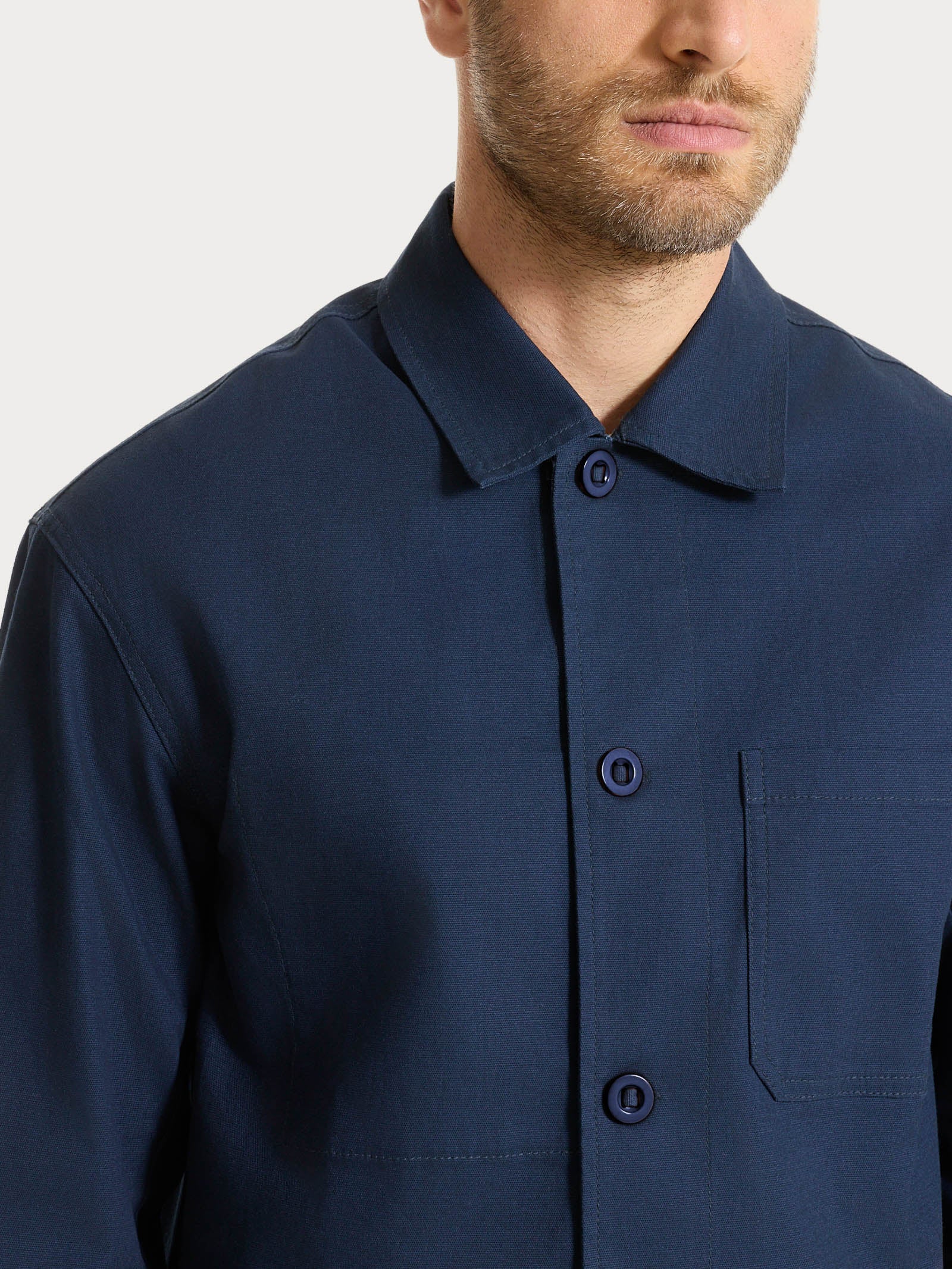 Ragno Compact Giacca Utility Canvas Stretch Outer Space regular