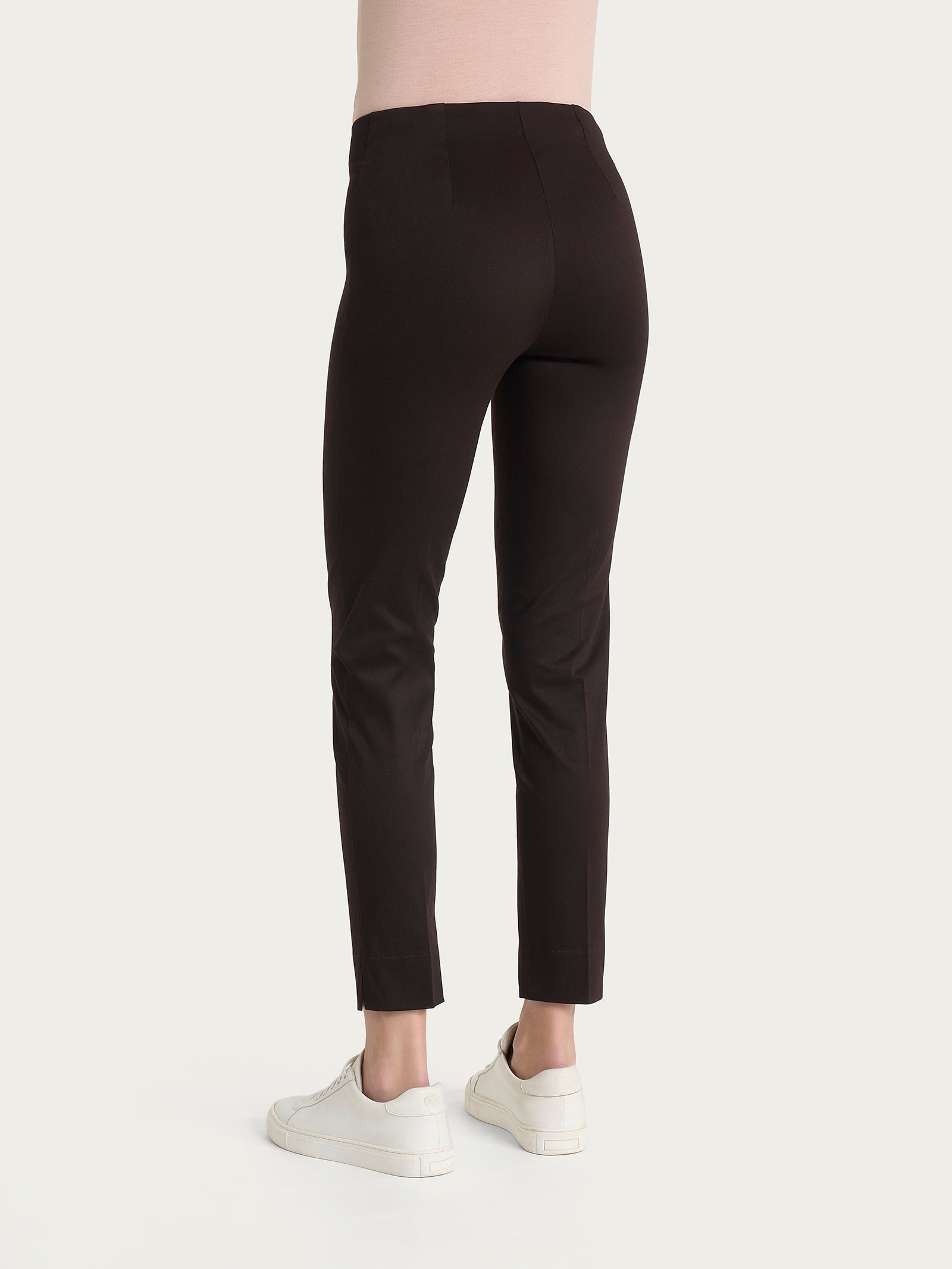Ragno Satin Power pantalone capri marrone skinny