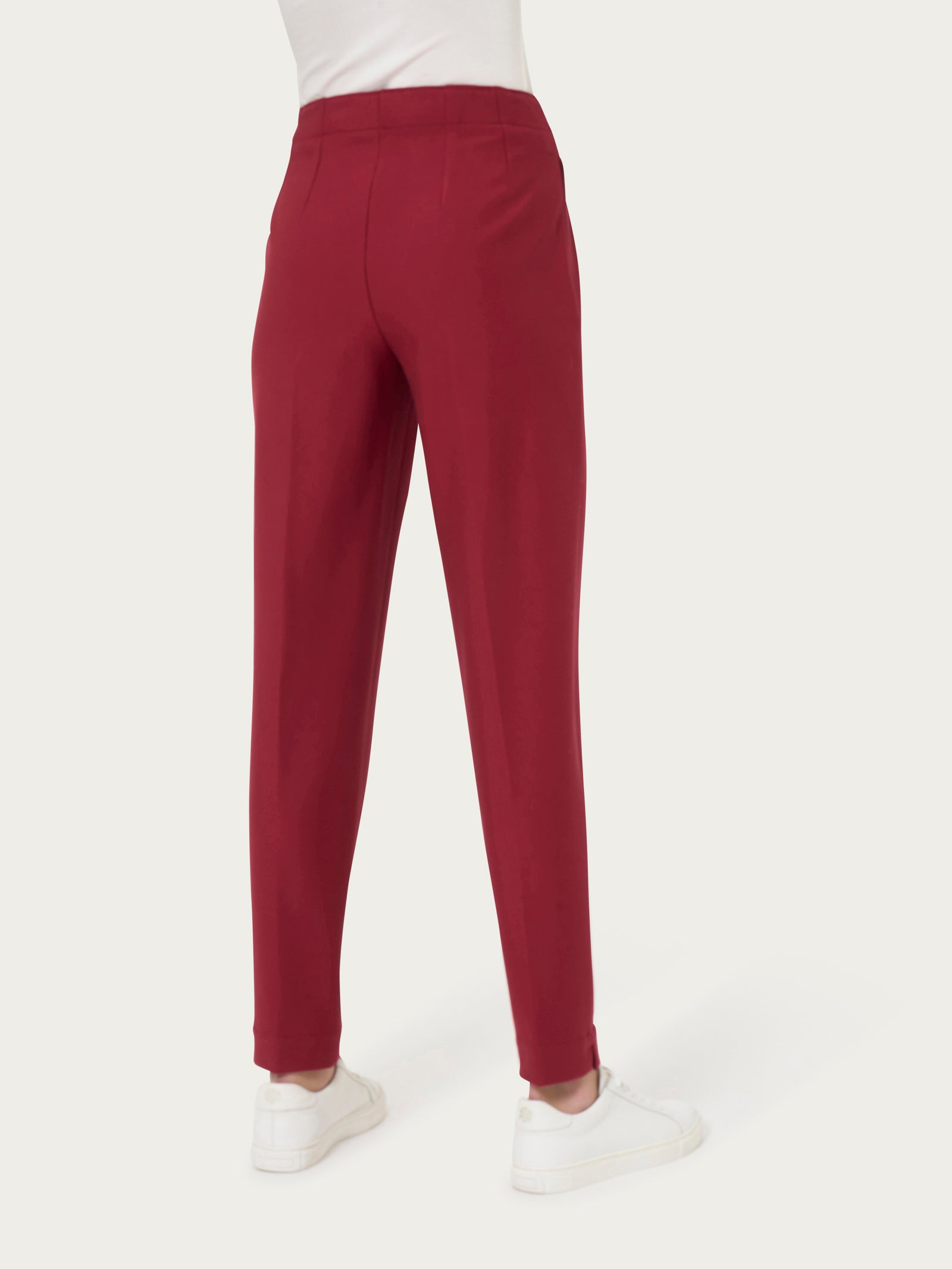 Ragno Compact Pantalone Carrot pantalone tibetan red elastico