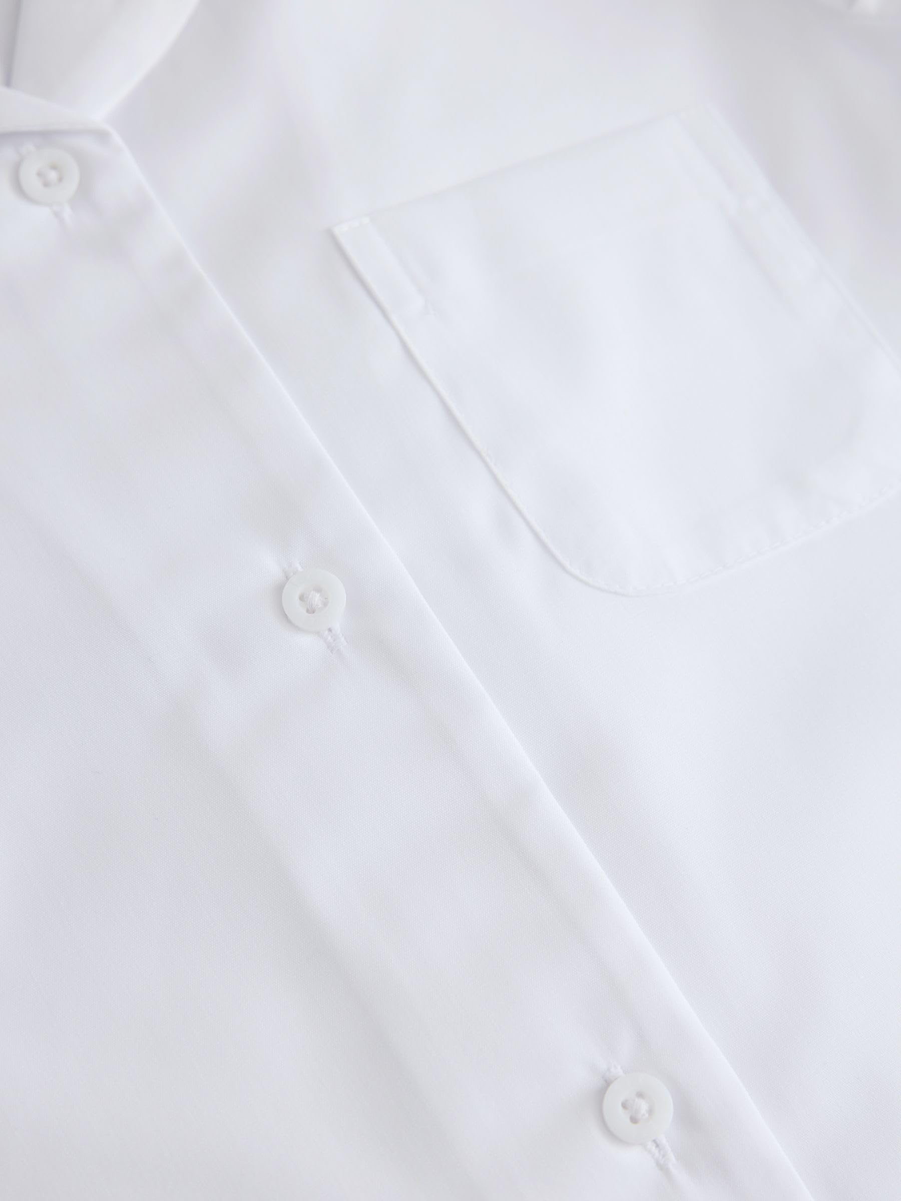Next camicie scuola bambina maniche corte bianco 5 pezzi