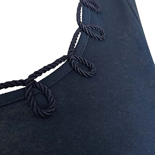 Lady C Chiaro di Luna Canotta spalla larga cotone blu M