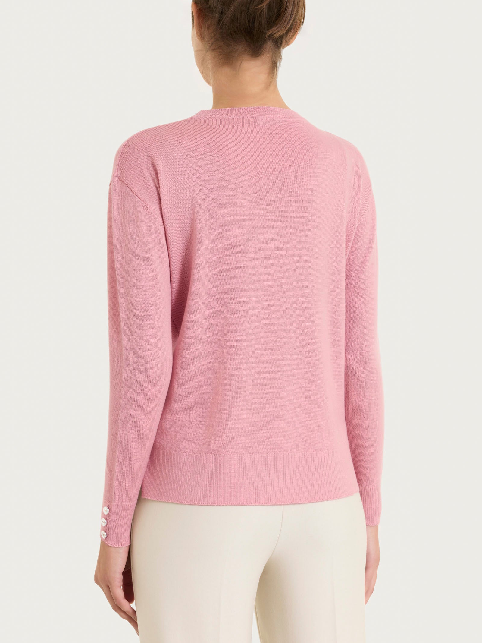 Ragno Merino Soft Girocollo maglia lana lilas