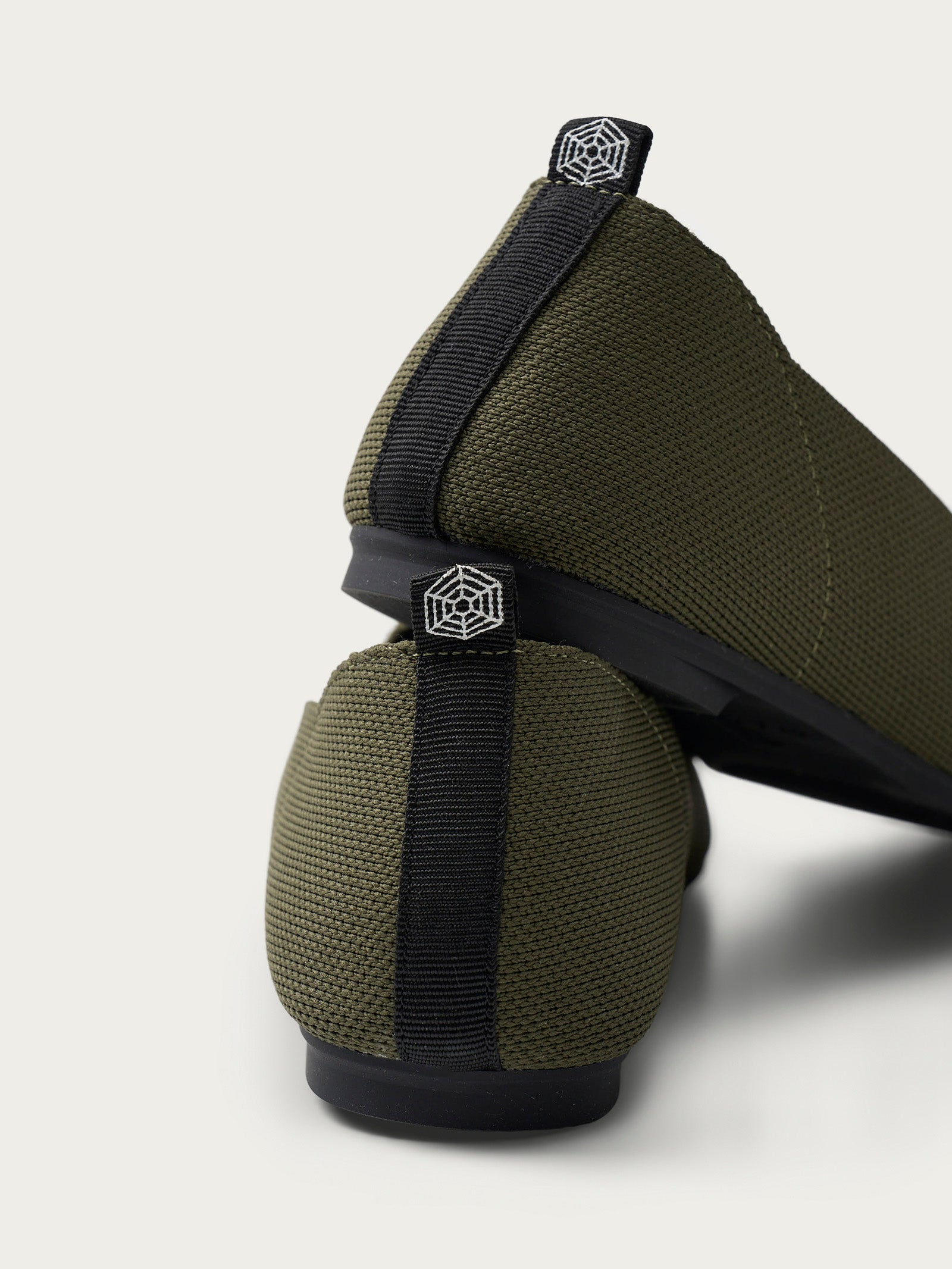 Ragno loafer slip on maglia Dark Olive memory foam antiscivolo