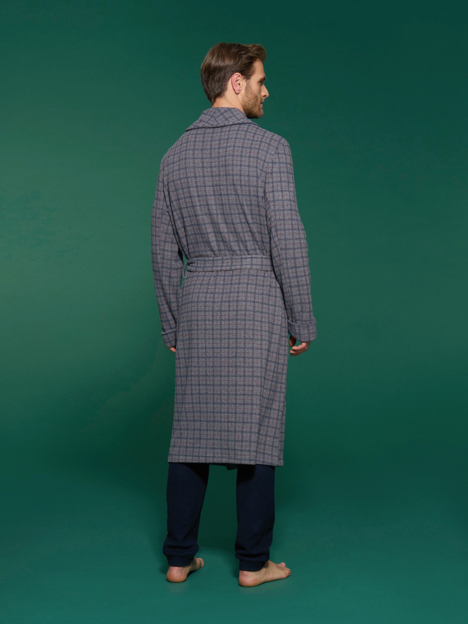 Ragno Cotton Eco Pile Vestaglia lunga Fant.Grigio Mel. calda