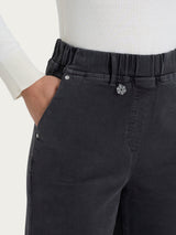 Ragno Super Denim Jeans Palazzo Antracite Elasticizzato
