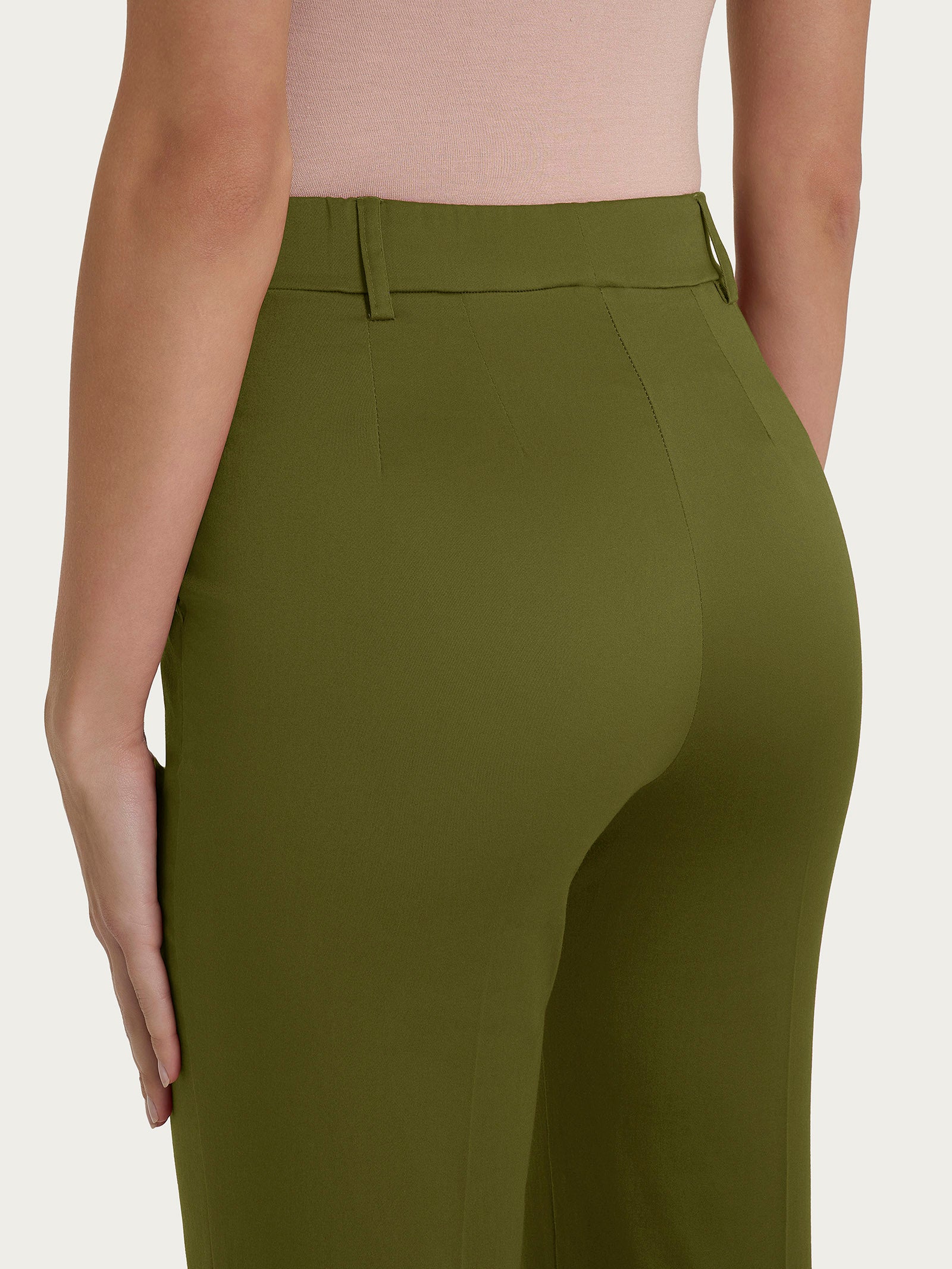 Ragno Satin Power The Straight Leg Pantalone Sphagnum