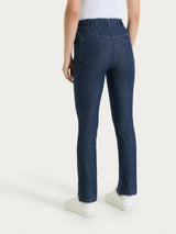 Ragno Super Denim jeans dritti indigo con strass leggeri
