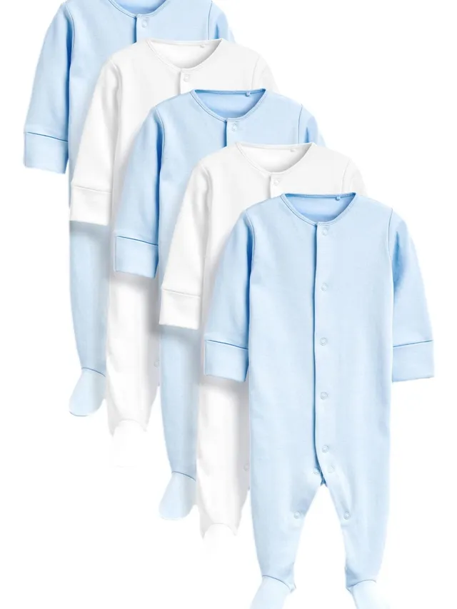 Geo Next tutine neonato cotone 68-74 5 pezzi antigraffio