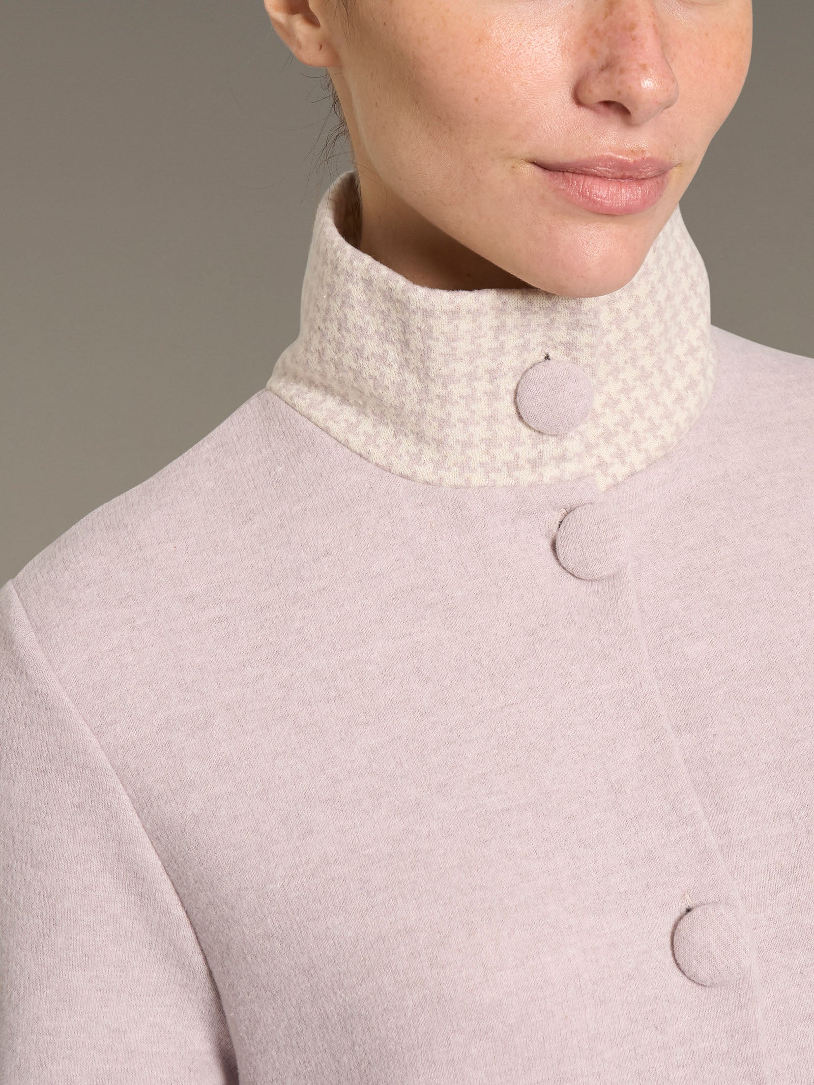 Ragno Jersey Cotone Giacca Camera Donna Lunga Mirtillo