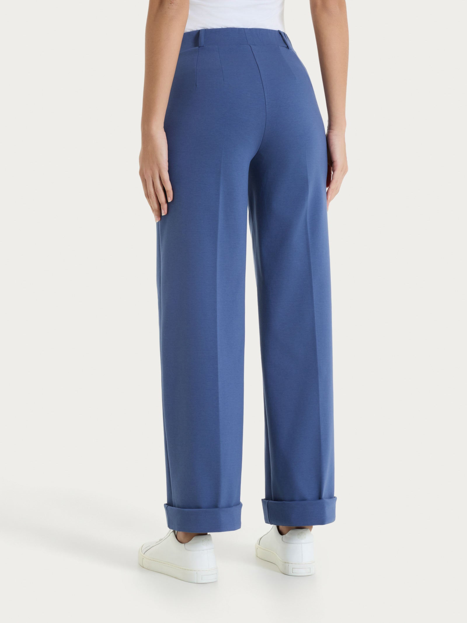 Ragno Compact Light Pantalone Ampio Oceana in cotone
