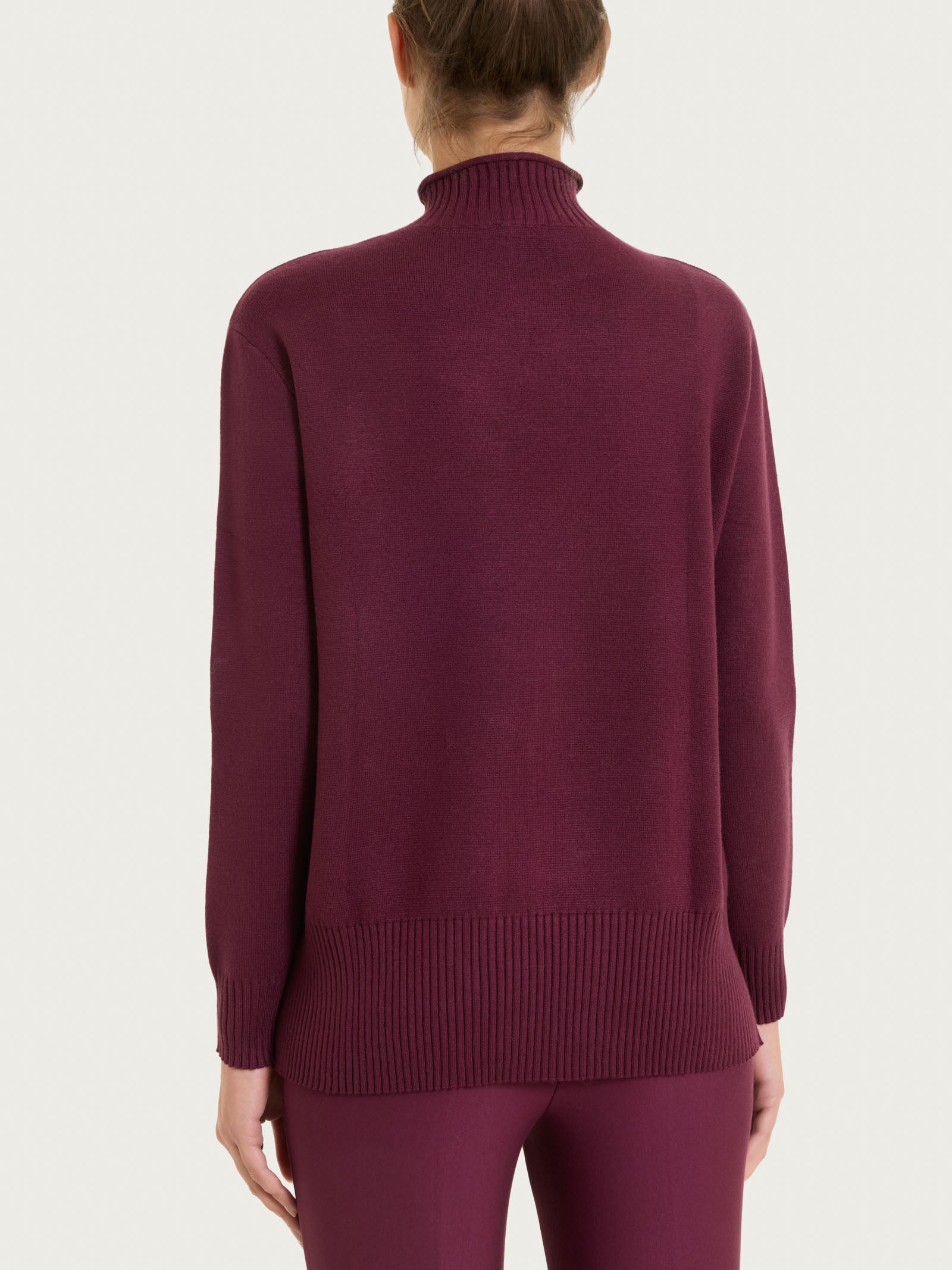 Ragno Super Soft maglia lupetto viola Fig viscosa