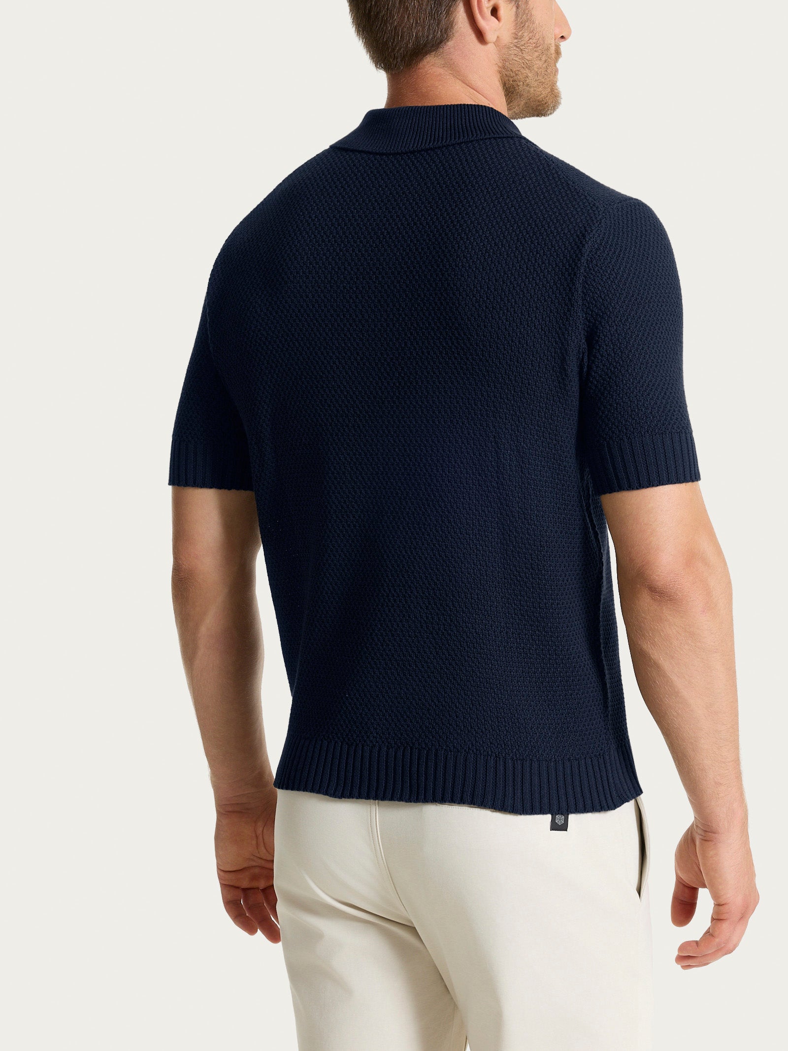 Ragno Puro Cotone Polo Manica Corta Outer Space