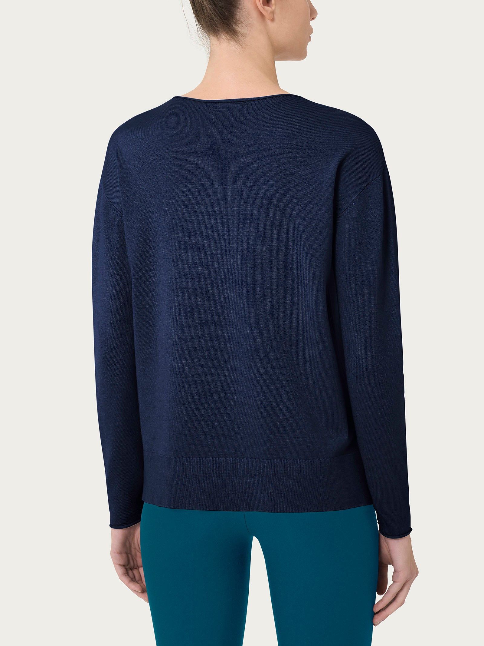 Ragno Four Seasons Maglia Asimmetrica Bleu viscosa