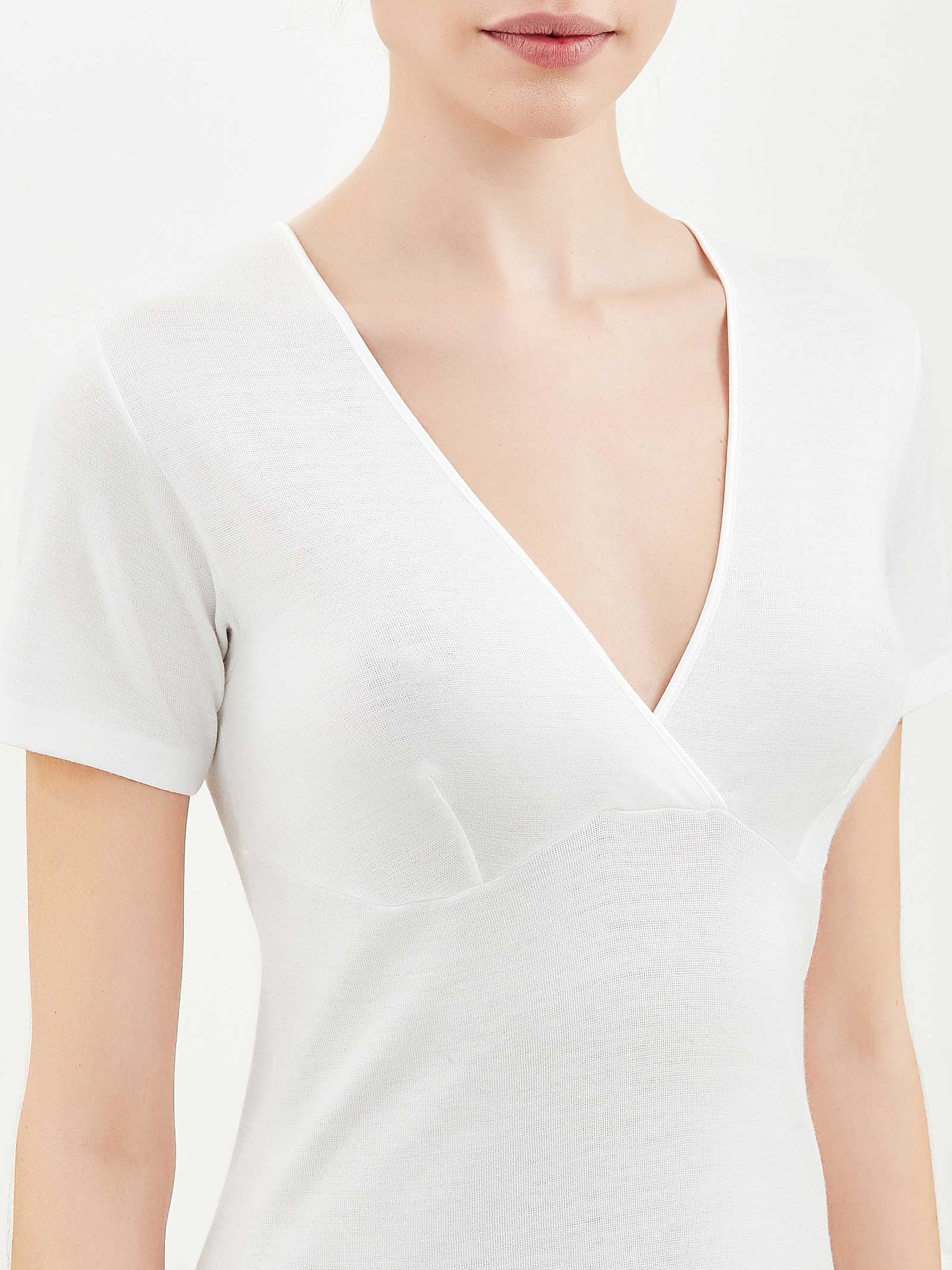 Ragno Sintonia maglietta donna bianca doubleface calda