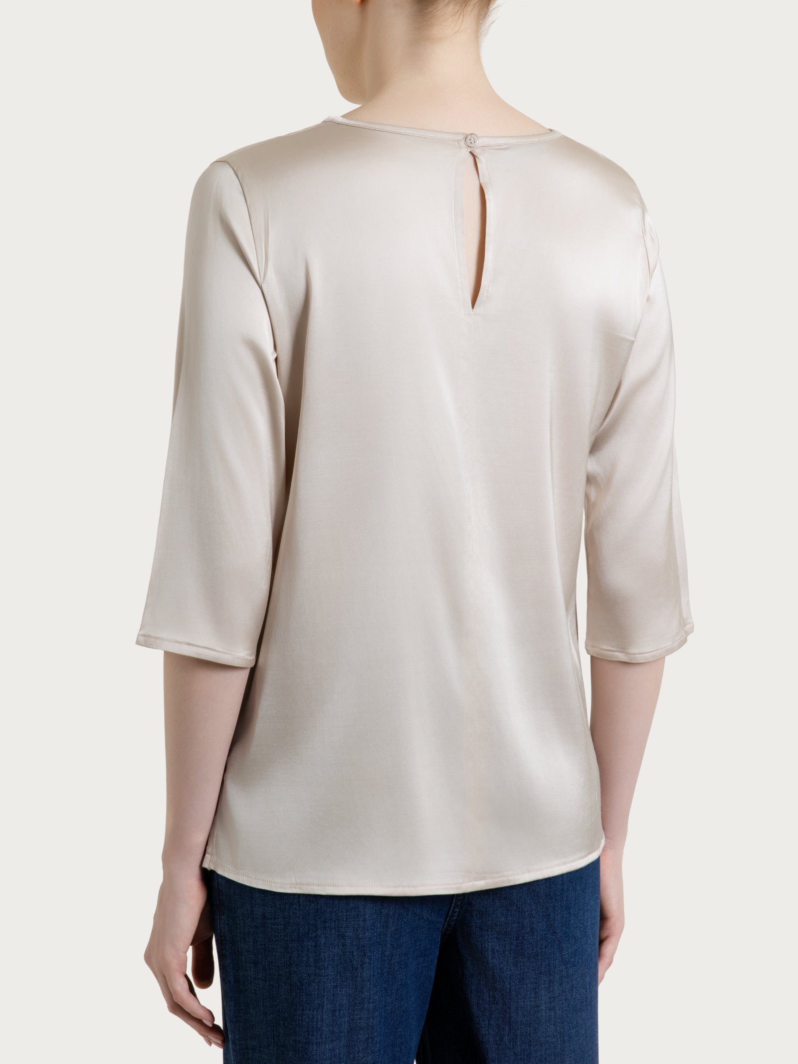 Ragno Viscosa Summer Blusa manica 3/4 Champignon