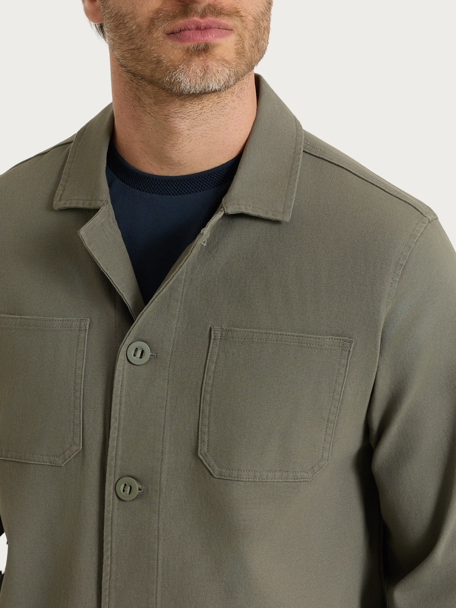 Ragno Compact Giacca Utility Corta Seagrass canvas uomo
