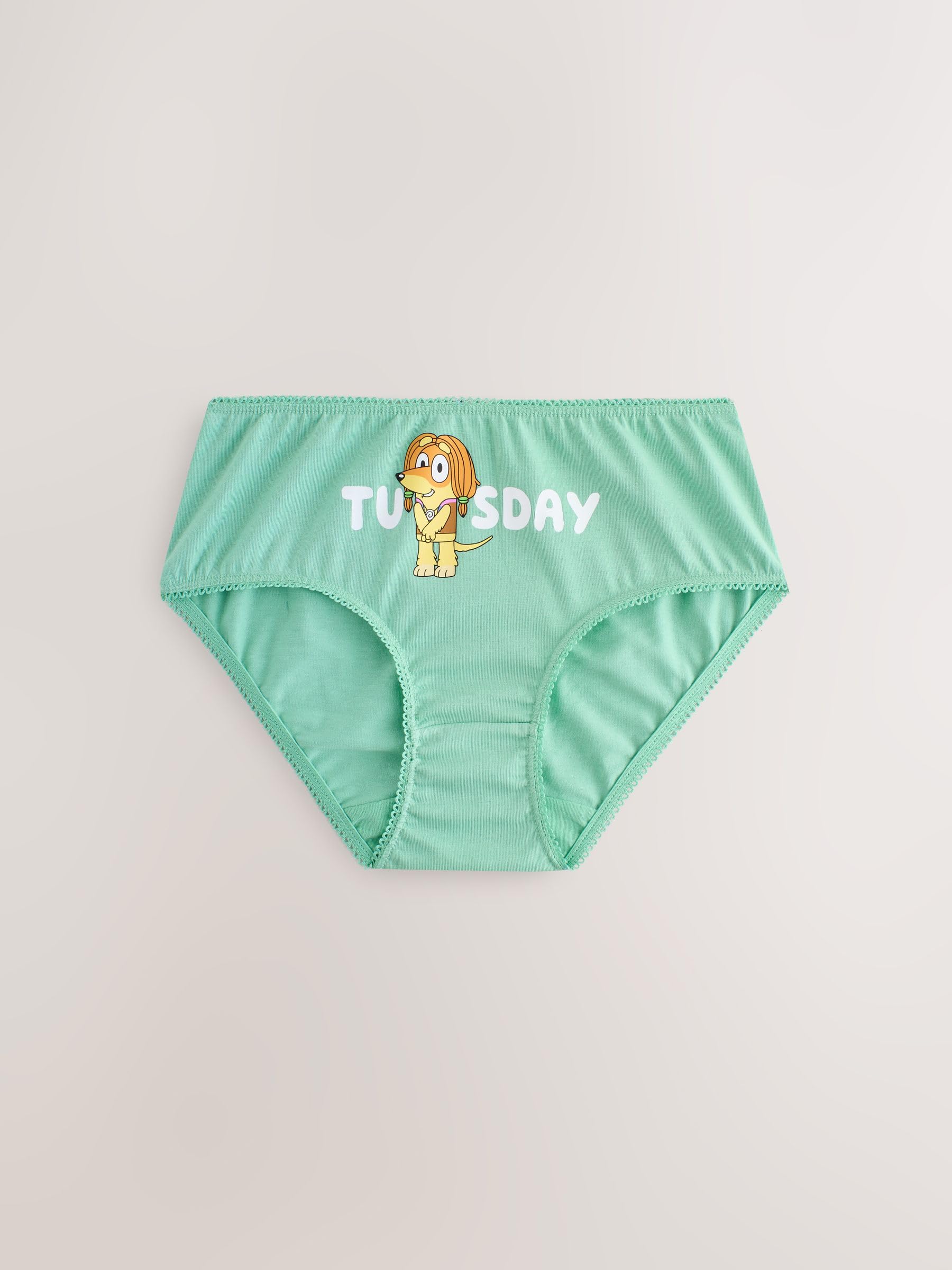 Next Bluey Days of The Week slip bambina 7 pezzi 86-92 uso quotidiano