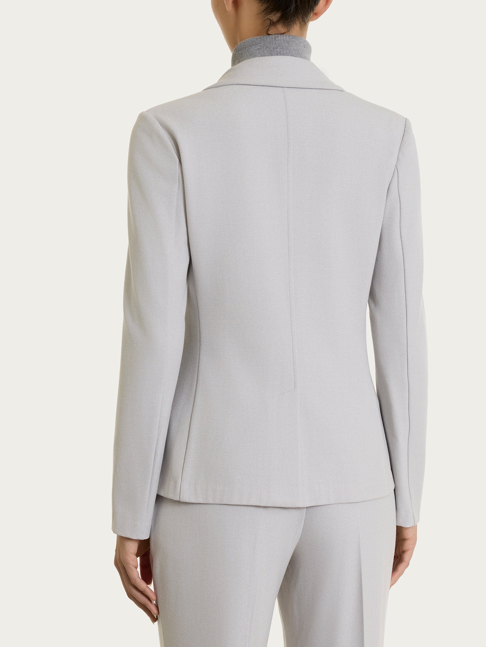 Ragno Compact Blazer Due Bottoni Ghiaia spazzolato