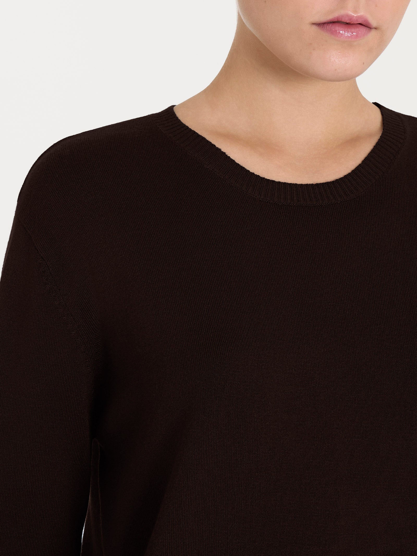Ragno Four Seasons Maglia girocollo maglia Chocolate Torte viscosa