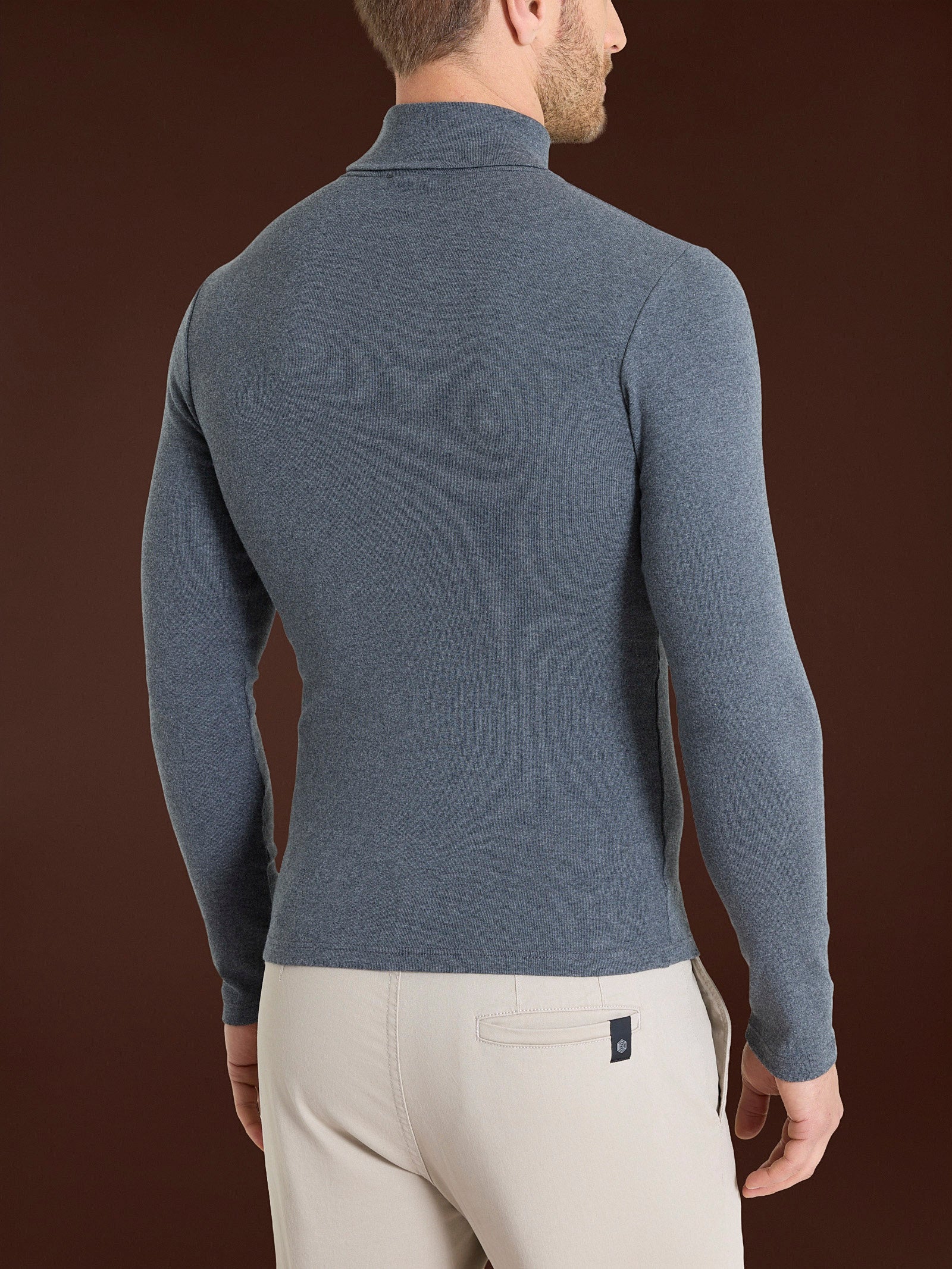 Ragno Four Seasons dolcevita uomo Piombo Mel caldo cotone