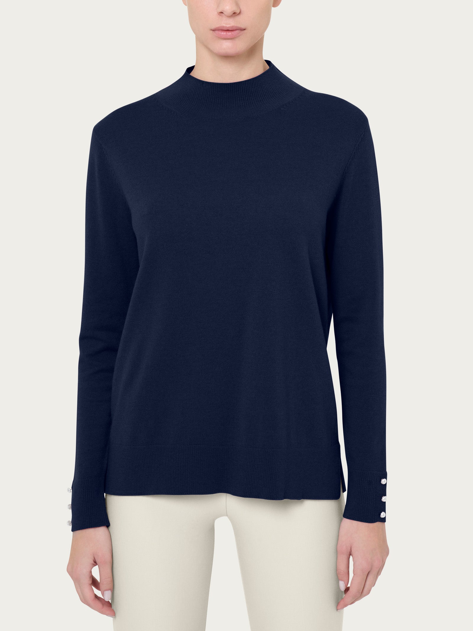 Ragno Merino Soft lupetto perline bleu