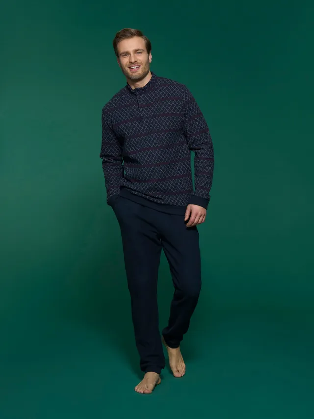 Ragno Sport Pigiama Collo Vulcano Cotton Eco Pile Outer Space caldo