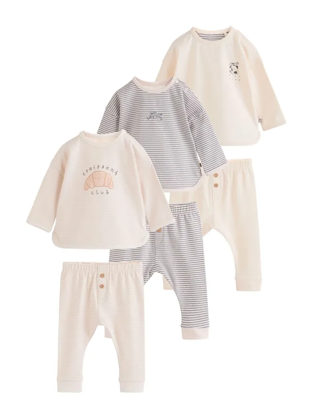 Next Set Neonato Top+Leggings 6 Pezzi 62-68