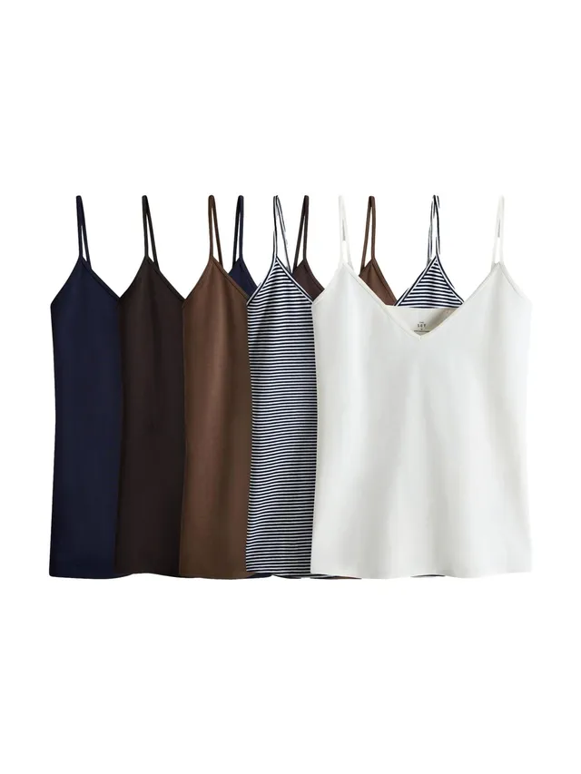 Next The Set canotta scollo V donna 5 pezzi basic