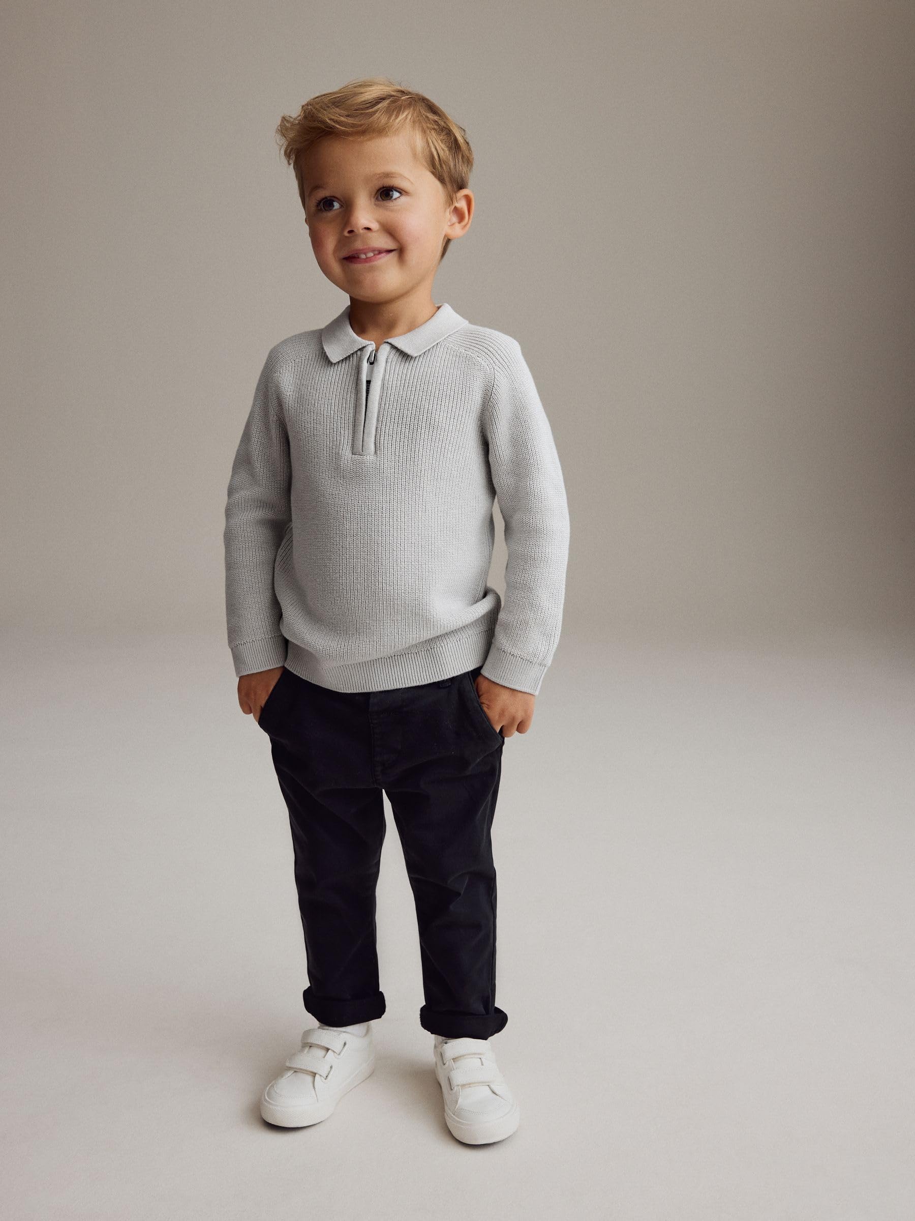 Next polo bambino maniche lunghe zip 12-18 mesi