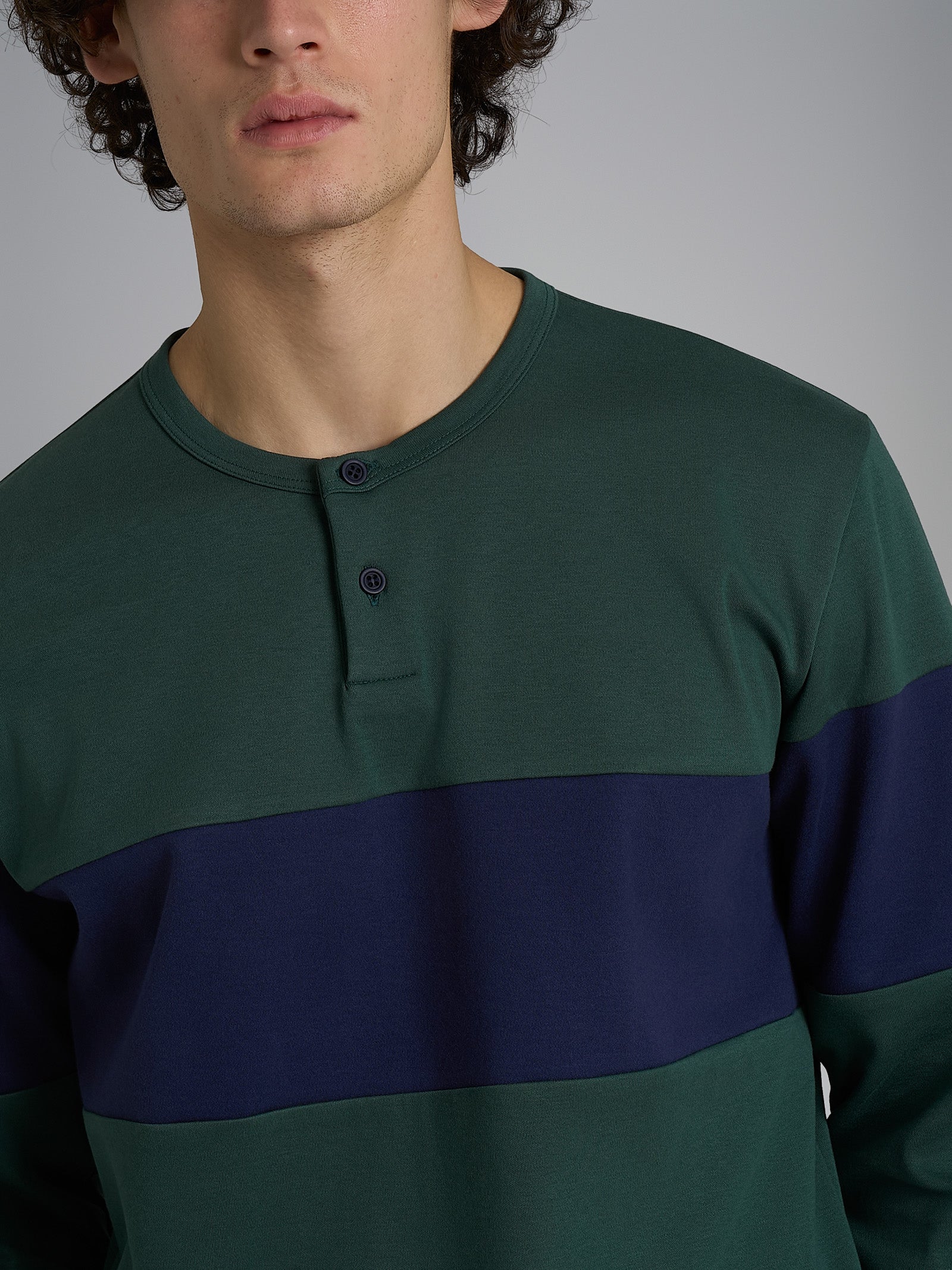 Ragno Sport Pigiama Serafino Uomo Cotone Trekking Green interlock