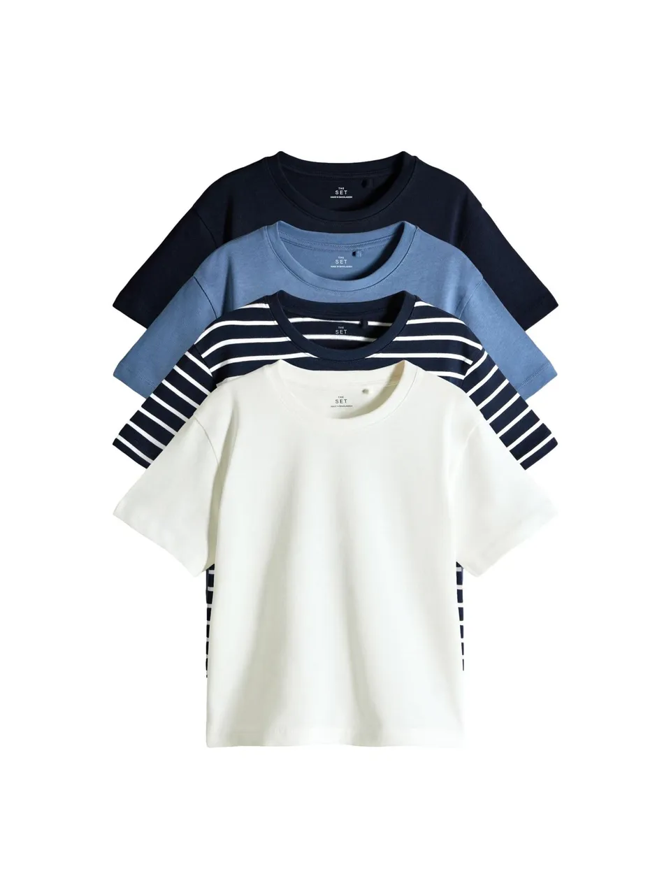 Next The Set T-Shirt Skater Ragazzo Cotone Pesante 4 Pezzi