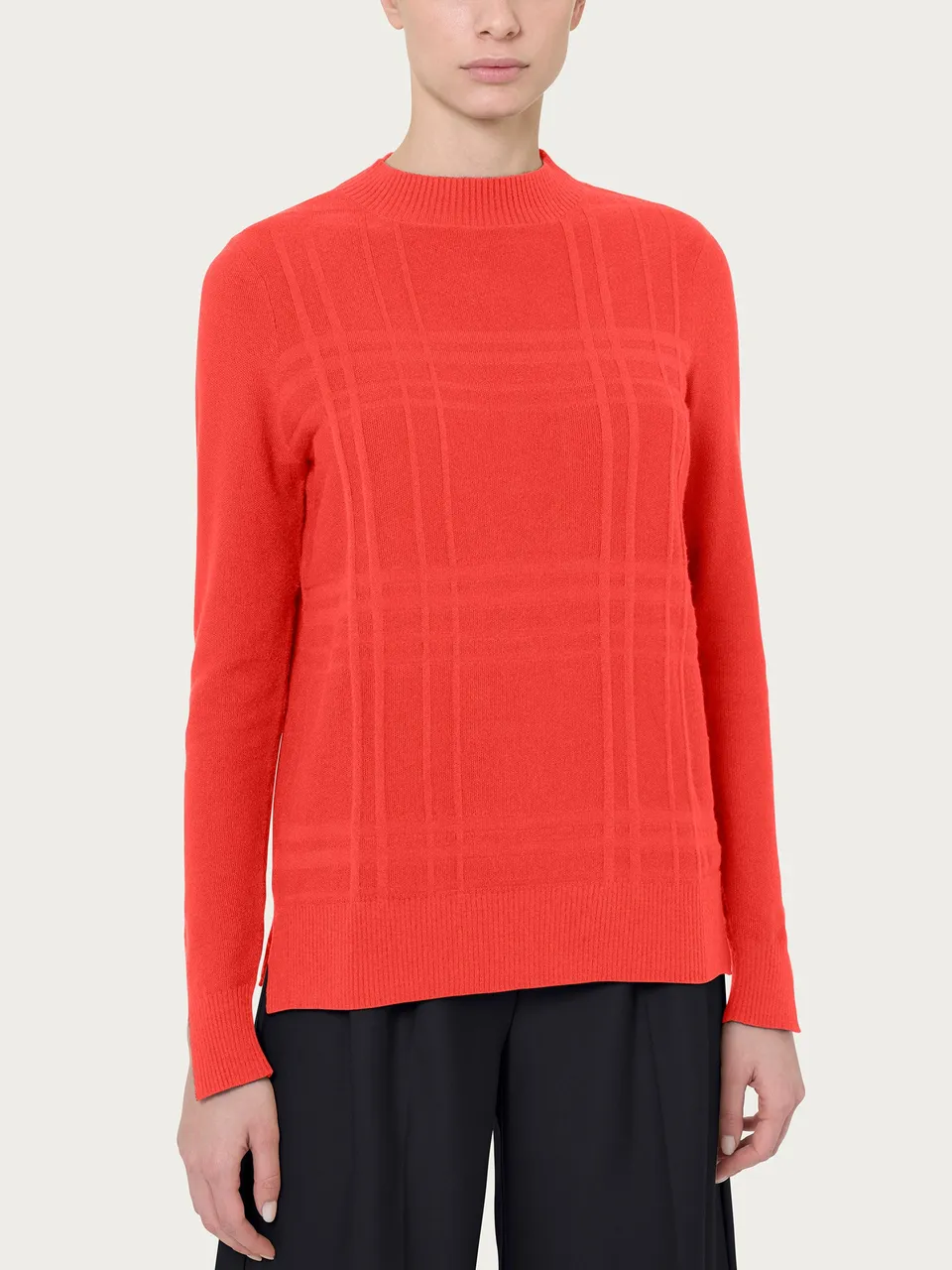 Ragno maglia girocollo punto riso cayenne donna
