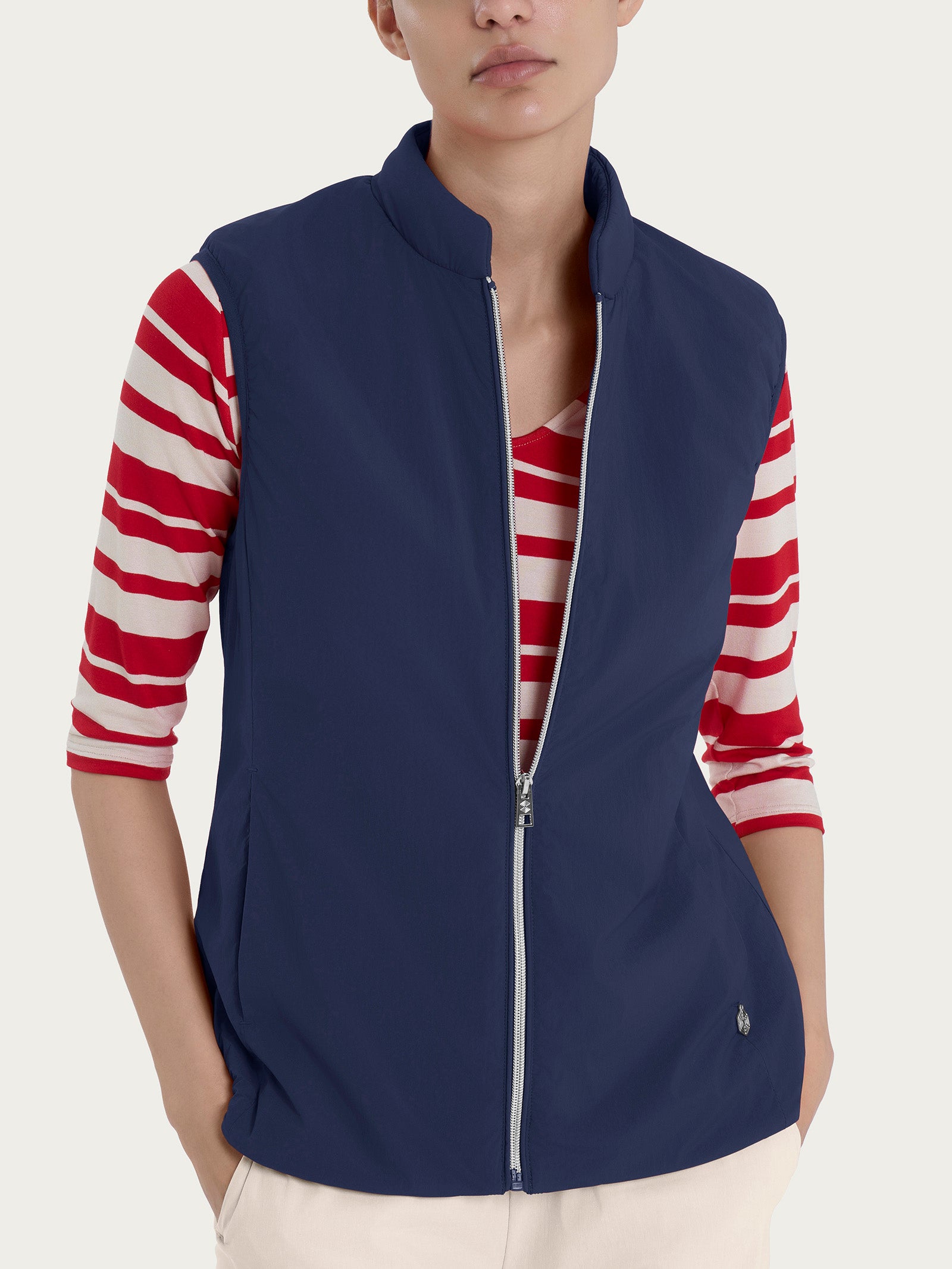 Ragno Comfort Gilet piumerino smanicato 100g Navy